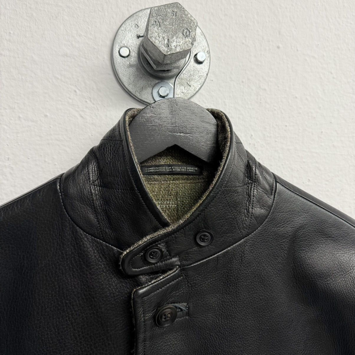 Yohji Yamamoto YOHJI YAMAMOTO POUR HOMME 2012 AW Leather Blazer Jacket Size US M / EU 48-50 / 2 - 3 Thumbnail