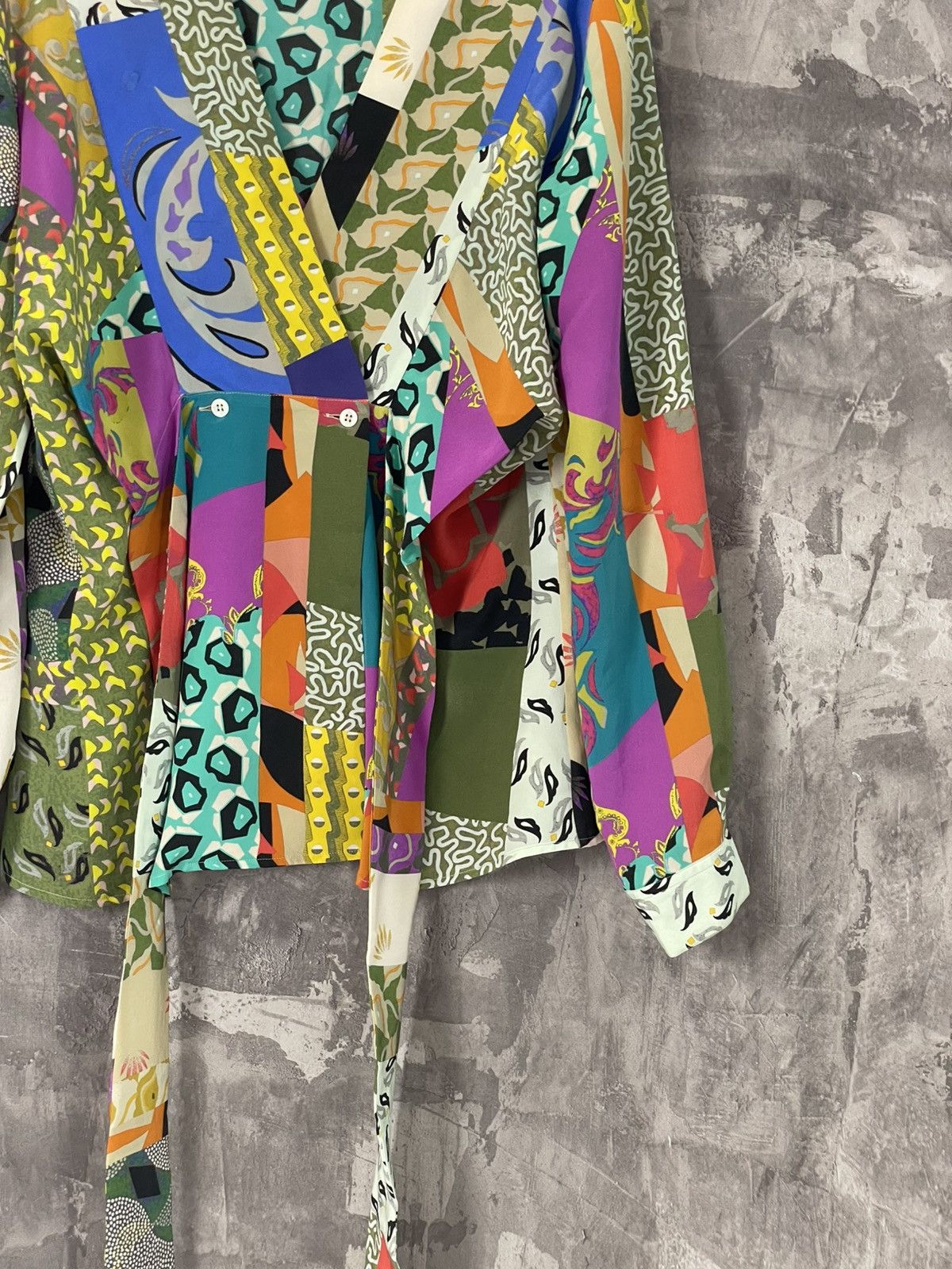 Etro Etro Vintage Multicolour Avant Garde Long Leeve Blouse Size M / US 6-8 / IT 42-44 - 6 Thumbnail