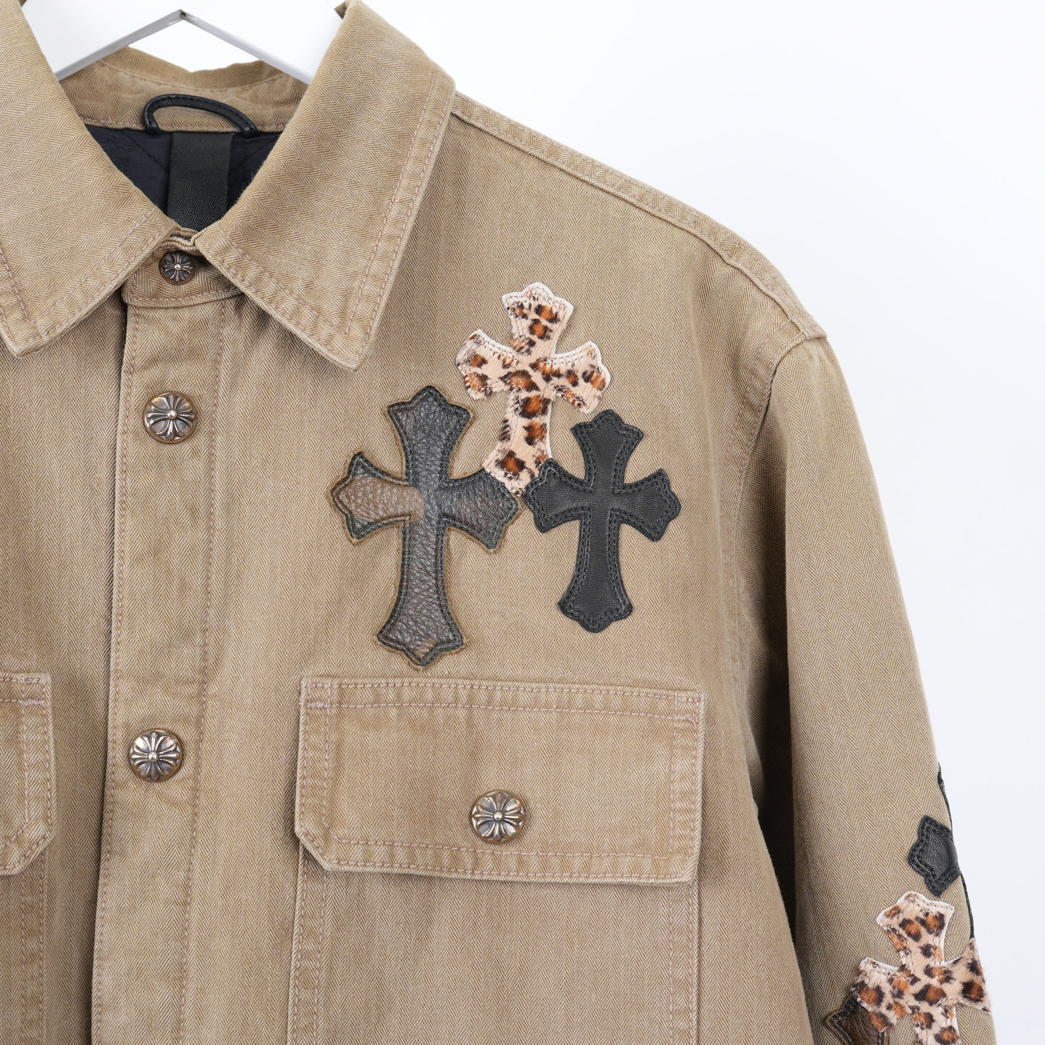 Chrome Hearts 1/1 CHROME HEARTS KHAKI WORK JACKET CROSS PATCH WITH HORSESH Size US L / EU 52-54 / 3 - 4 Thumbnail