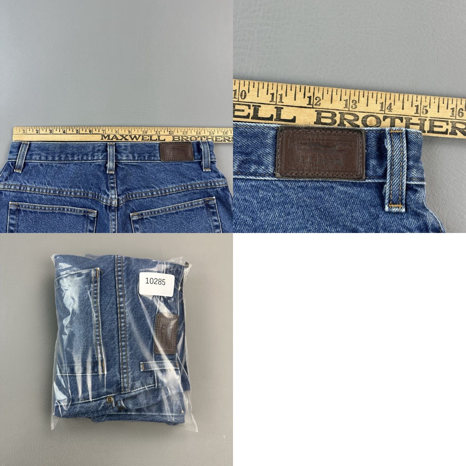 Vintage VINTAGE LL Bean Jeans Women's 12 Tall 30x33 Blue Mom High Rise Natural Fit 90s Y2K Mens Womens Girls Size 34" / US 12 / IT 48 - 8 Thumbnail