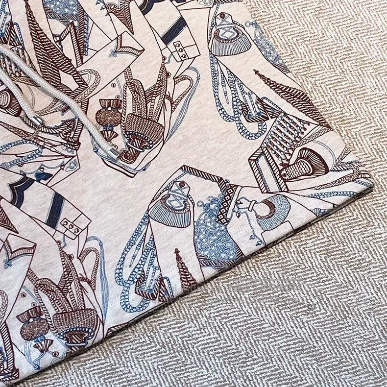 Hermes Hermes Printed velvet flared skirt Size 42" / US 20 - 4 Thumbnail