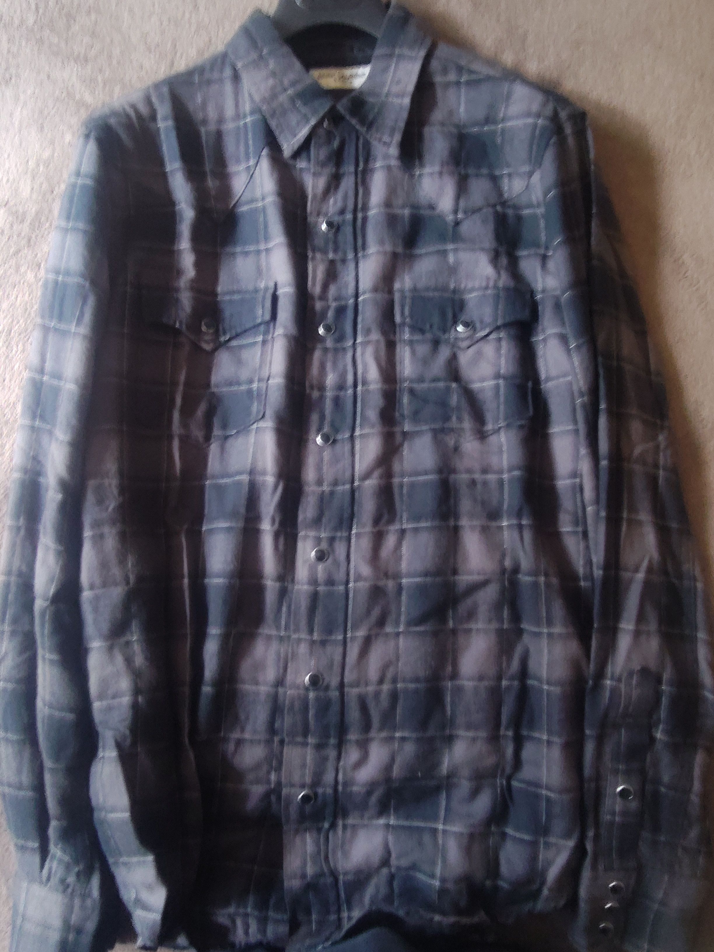 Saint Laurent Paris 2017 MIJ Western Plaid Size US S / EU 44-46 / 1 - 10 Thumbnail