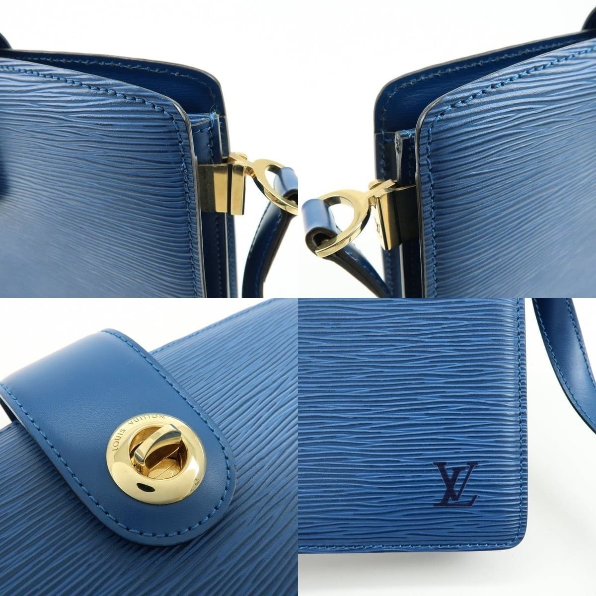 Louis Vuitton Louis Vuitton Epi Capucines Shoulder Bag Leather Blue Size ONE SIZE - 6 Thumbnail