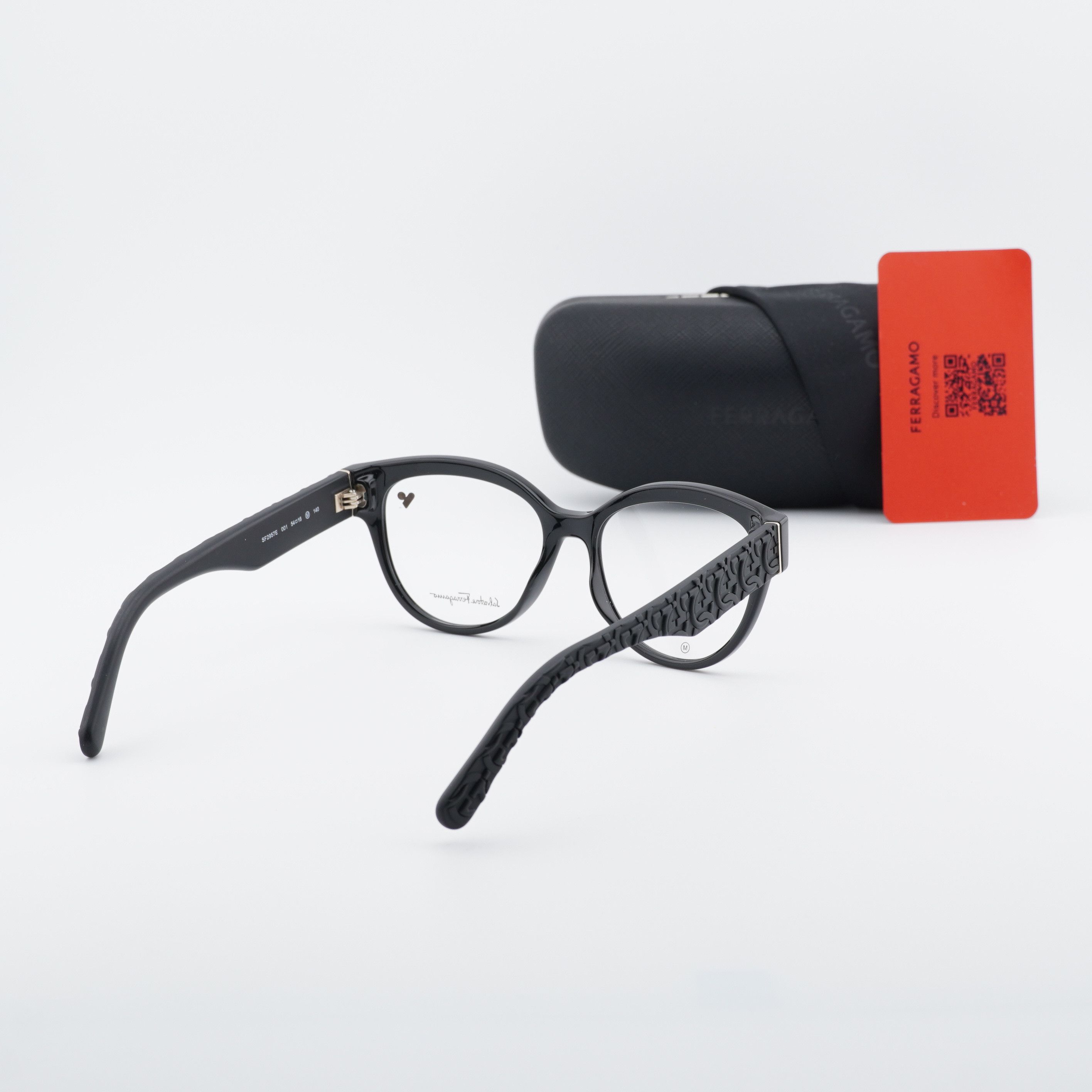 Salvatore Ferragamo Salvatore Ferragamo SF2957E 001 Eyeglasses Black 54mm Size ONE SIZE - 11 Thumbnail