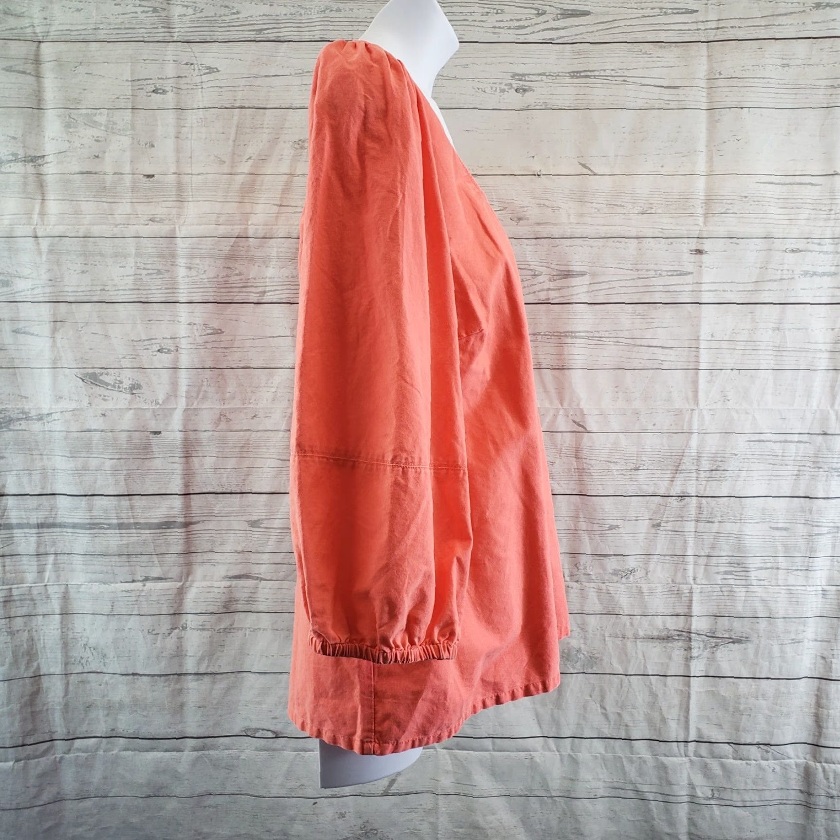 Vintage Ava & Viv Womens Top 1X Pink 3/4 Sleeve Scoop Neck Cotton Blouse Size XL / US 12-14 / IT 48-50 - 3 Thumbnail