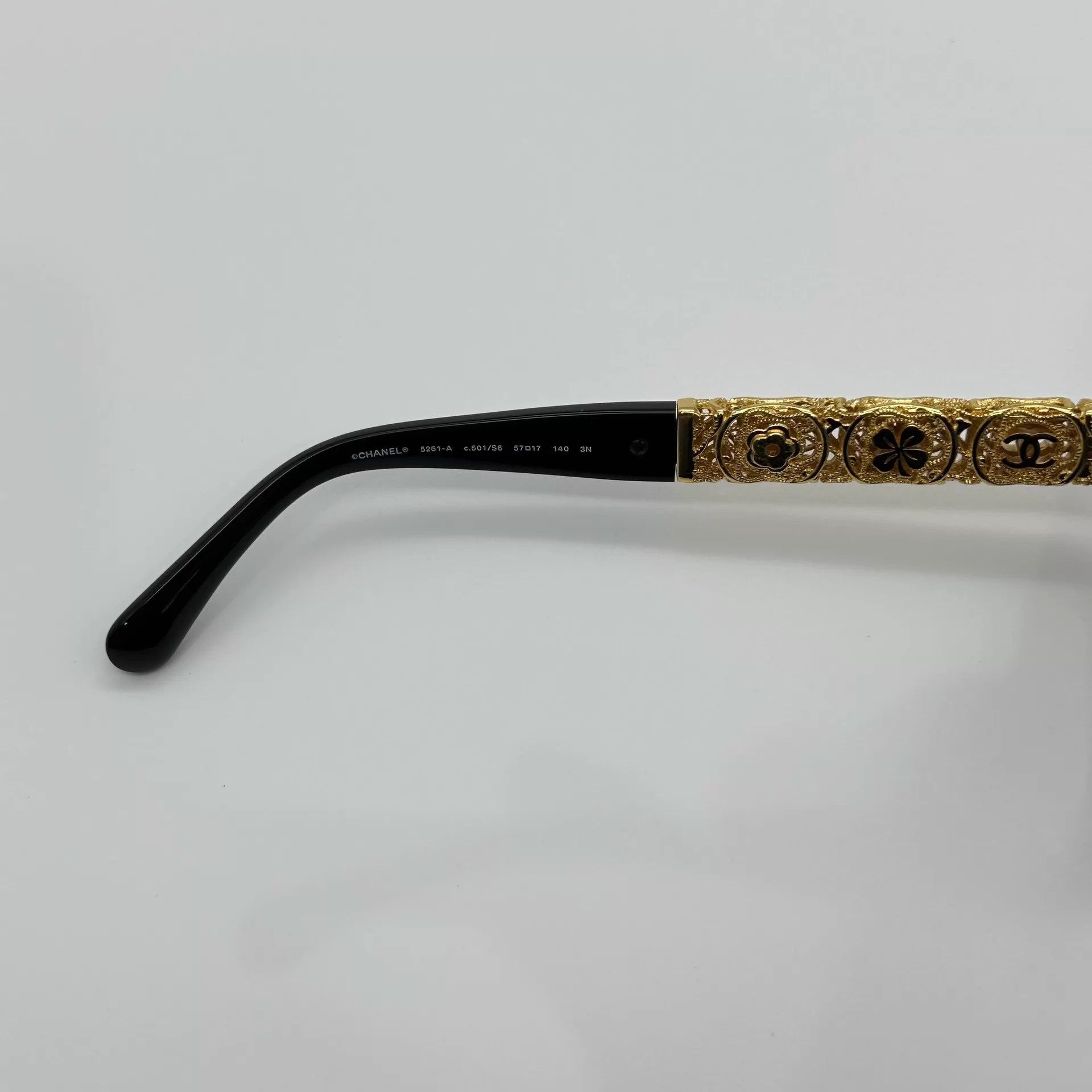 Chanel Chanel gold carved sunglasses HB6271 Size ONE SIZE - 4 Thumbnail
