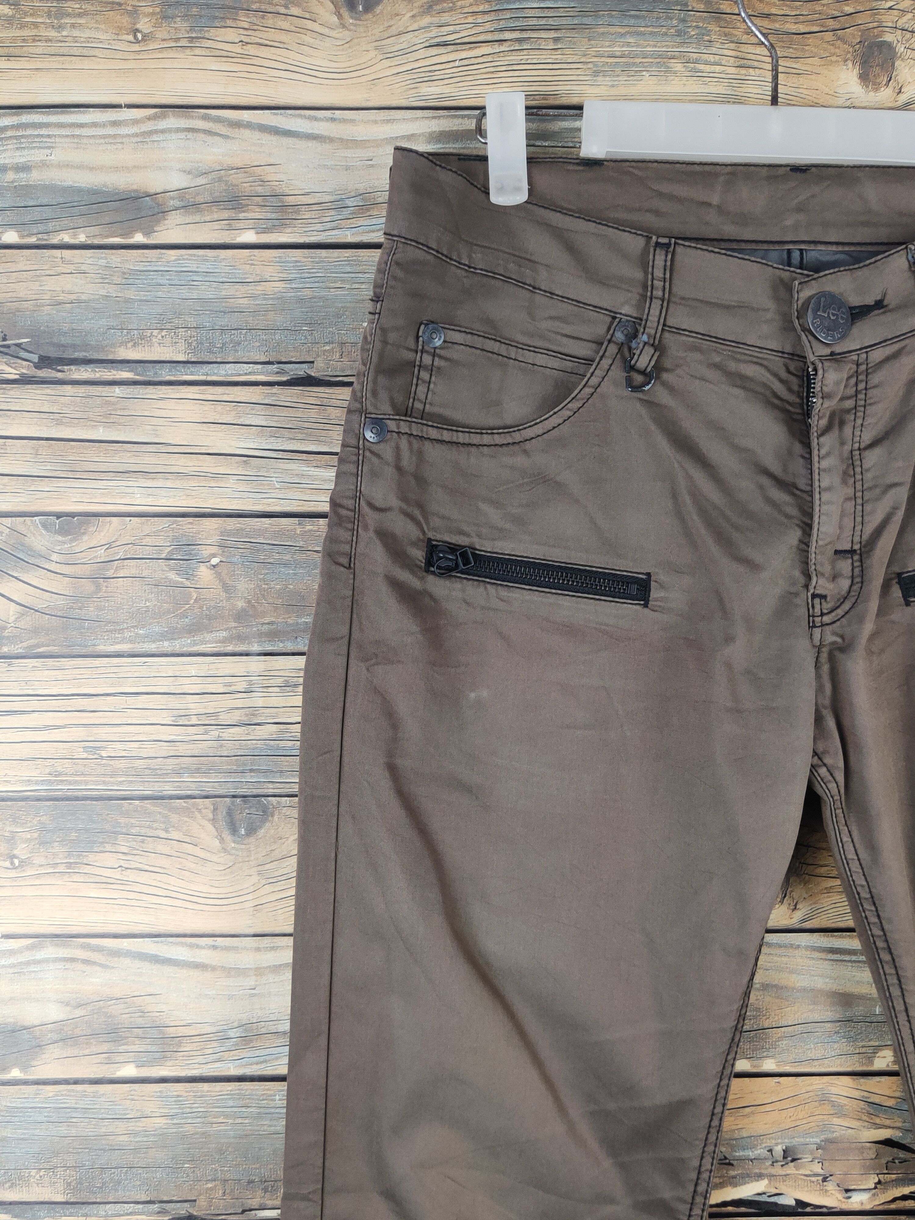 Lee DL Lee Brown Multipocket Casual Pants #1508 Size US 32 / EU 48 - 3 Thumbnail