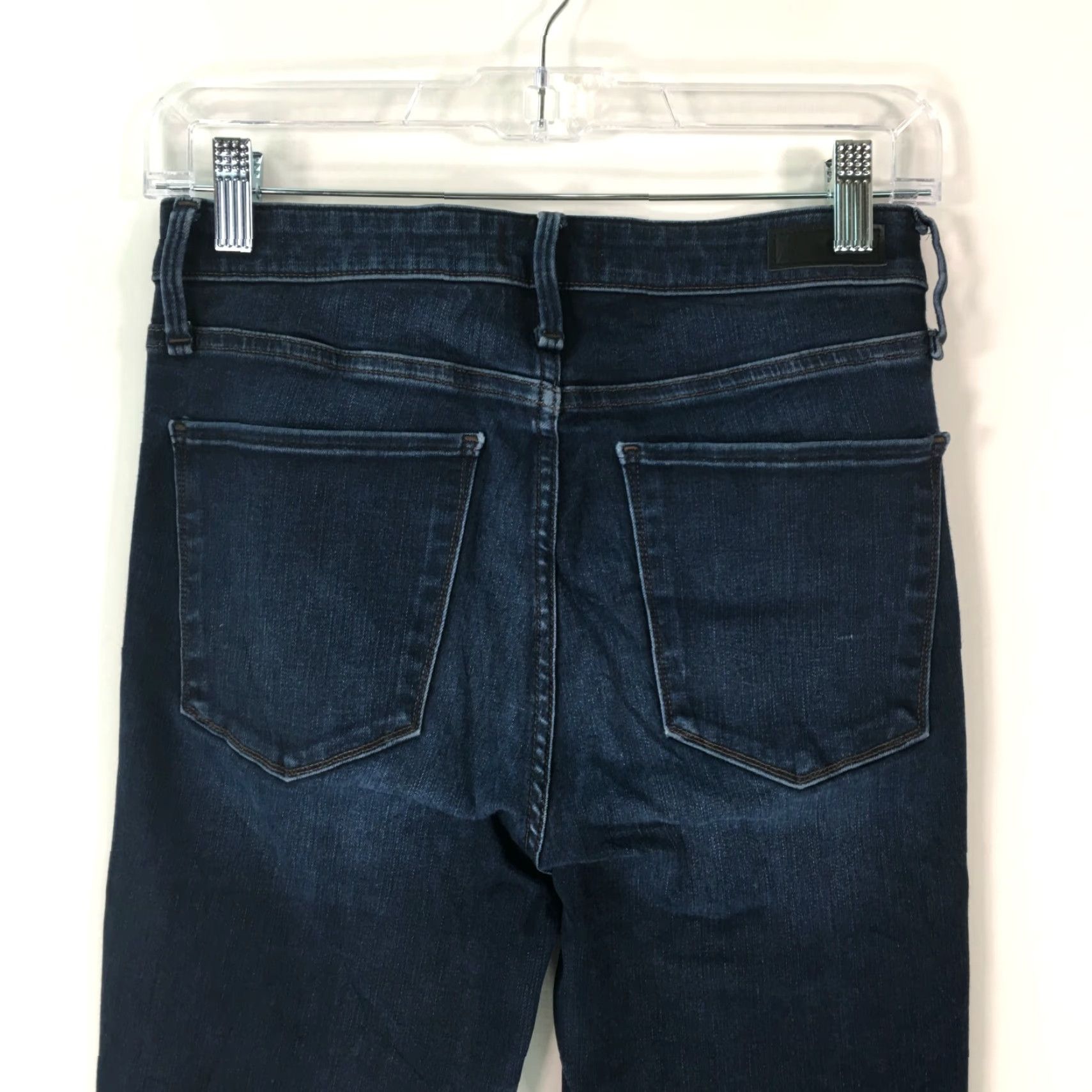 Abercrombie & Fitch VINTAGE Abercrombie & Fitch Womens Jeans Skinny 5-Pocket Blue 26x32 Regular Size 2 Inseam 32" Mid Rise 90s Pattern: Love, Preppy Mens Women Girls? Size 26" / US 2 / IT 38 - 5 Thumbnail