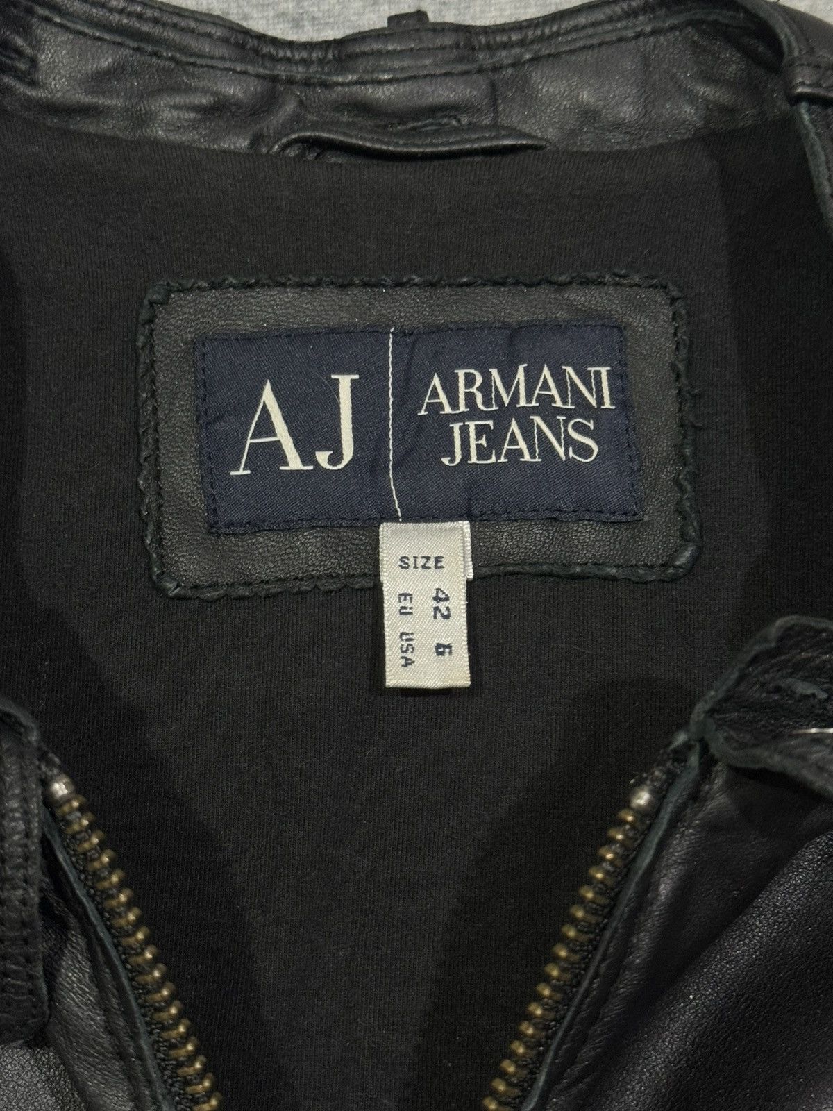 Emporio Armani Armani Jeans - Sheepskin Leather Jacket Size M / US 6-8 / IT 42-44 - 10 Thumbnail