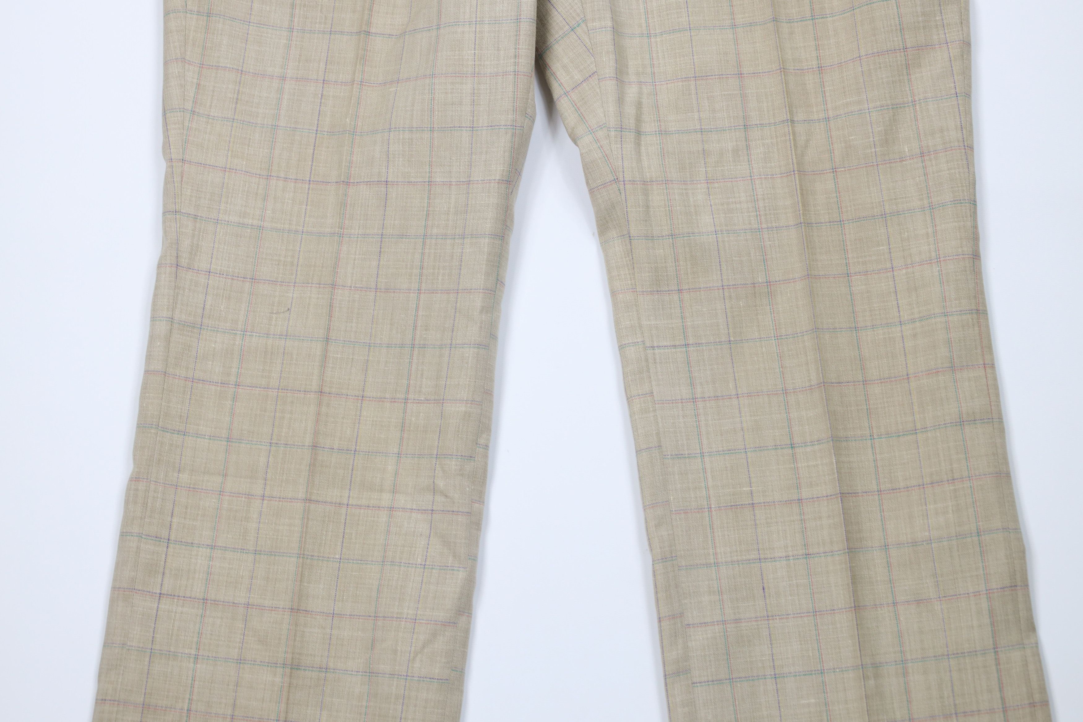 Vintage Vintage 70s Streetwear Linen Blend Wide Leg Chino Pants USA Size US 38 / EU 54 - 3 Thumbnail