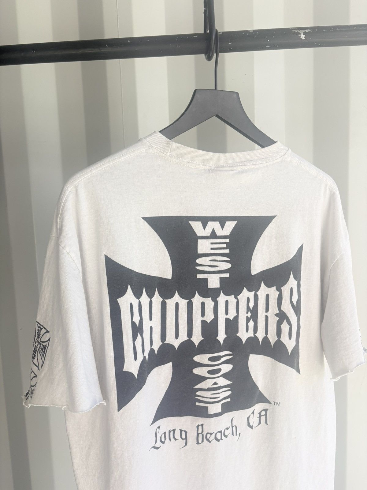Vintage West Coast Choppers Thrashed Faded Distressed Shirt GRUNGE Size US XL / EU 56 / 4 - 4 Thumbnail