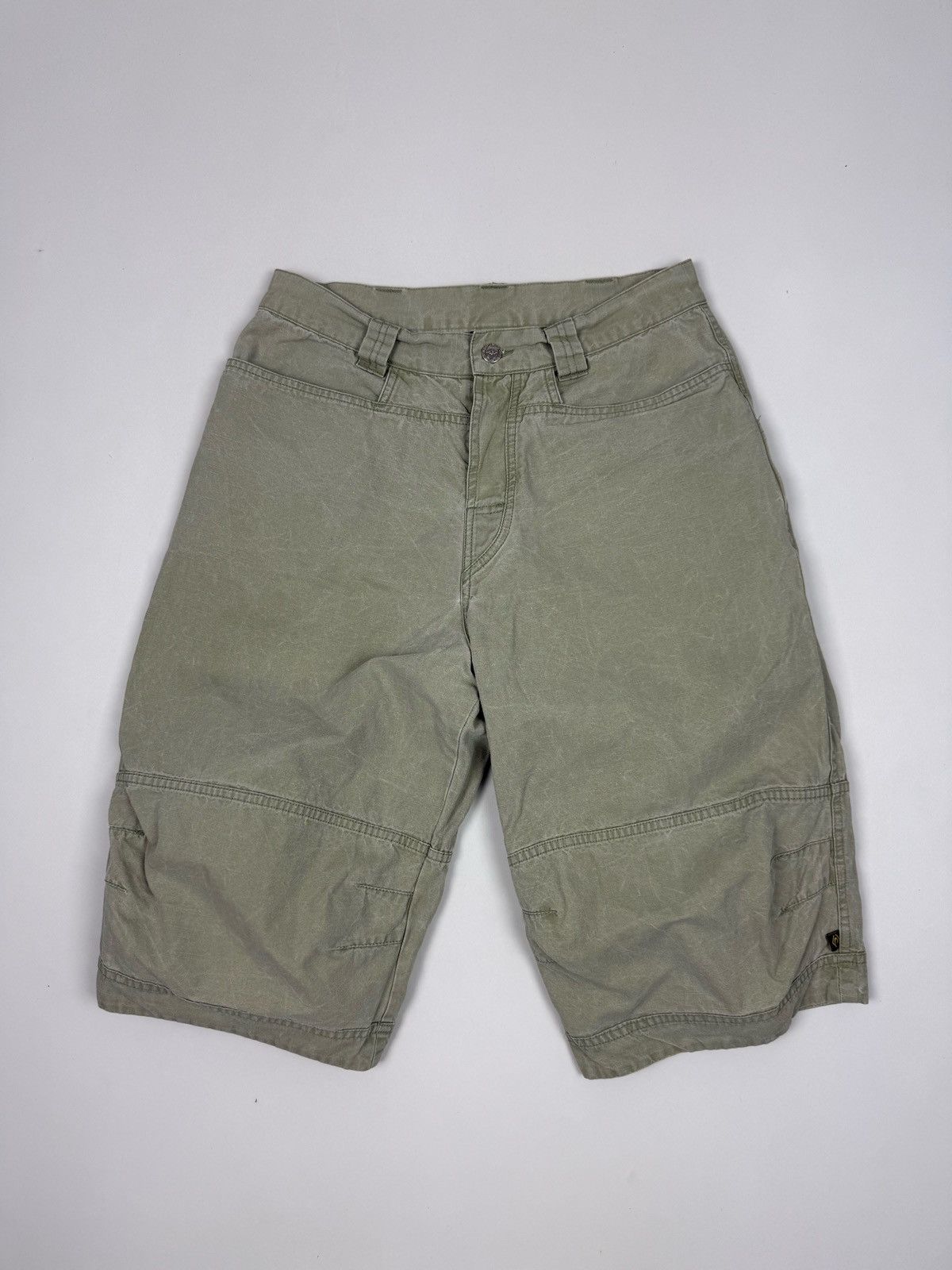 Rip Curl 1990’s Vintage Rip Curl Khaki Green Canvas Long Shorts Jorts Size US 30 / EU 46 - 1 Thumbnail