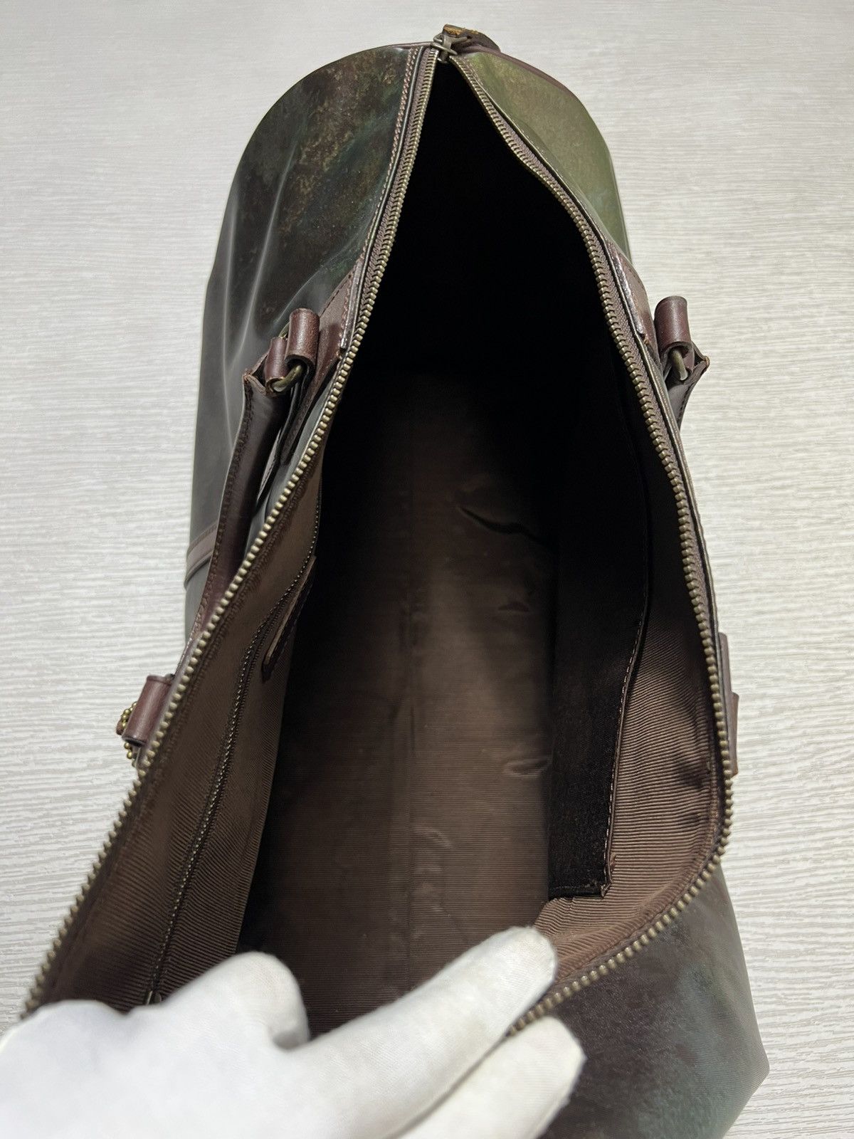 Jean Paul Gaultier JPG - FW95 - Cyber Iridescent Rust Two Way Boston Duffle Bag Size ONE SIZE - 18 Thumbnail