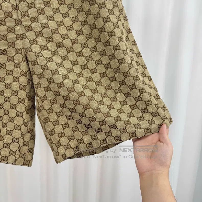 Gucci Gucci Old-fashioned full-print denim shorts Size US 34 / EU 50 - 4 Thumbnail