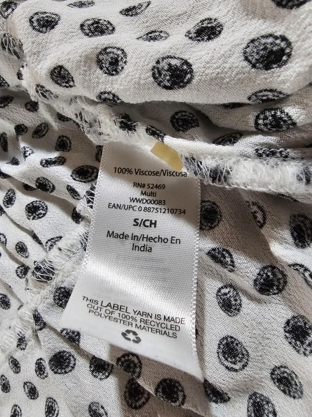 Designer Free Assembly White Polka Dot Circle Dress Small Size S / US 4 / IT 40 - 4 Thumbnail