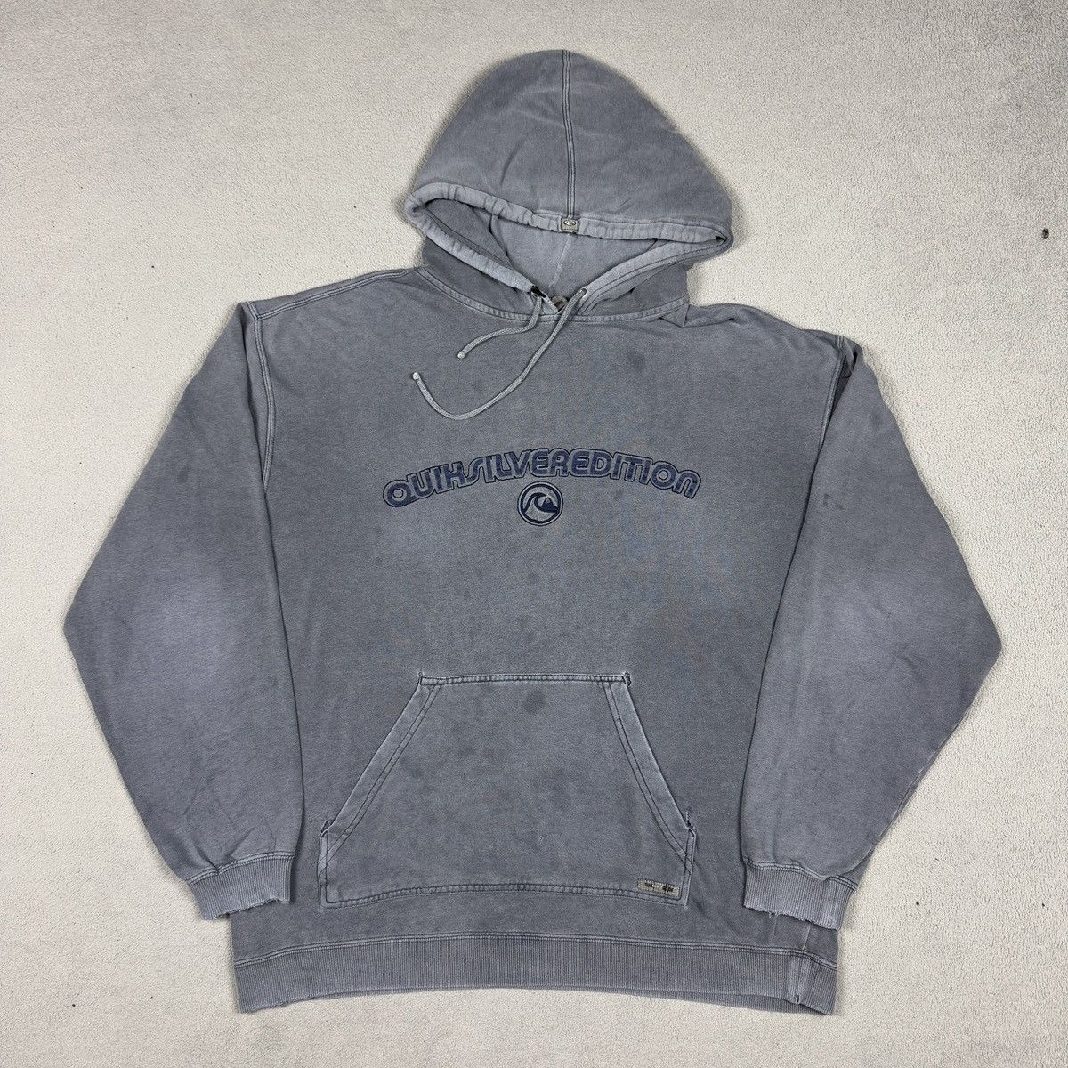 Quiksilver RARE Trashed Quiksilver Sun Faded Paper Thin Hoodie XL Size US XL / EU 56 / 4 - 1 Thumbnail
