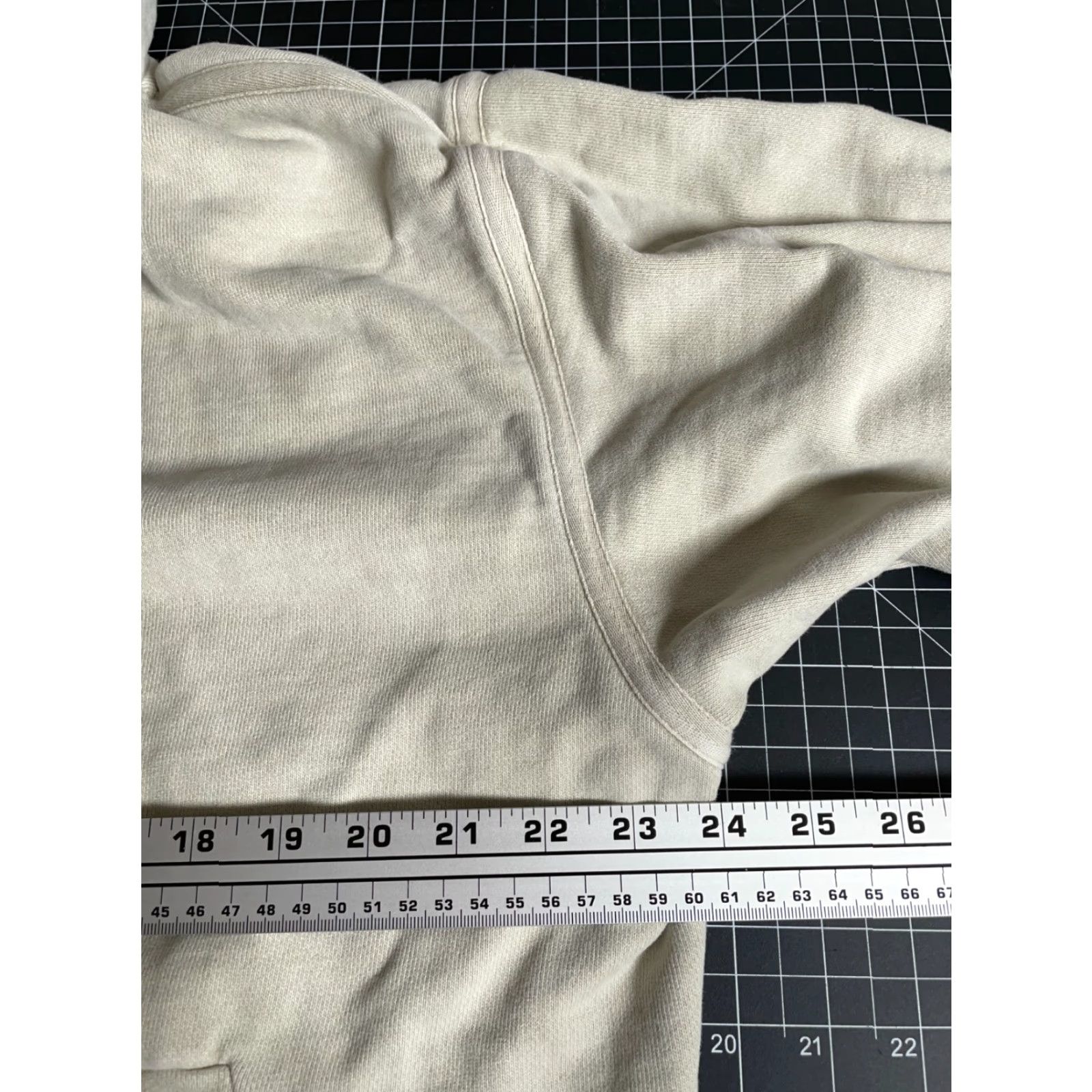 Kith KITH Hoodie Adult Small Beige French Terry Oversized Sweatshirt Mens Size US S / EU 44-46 / 1 - 5 Thumbnail