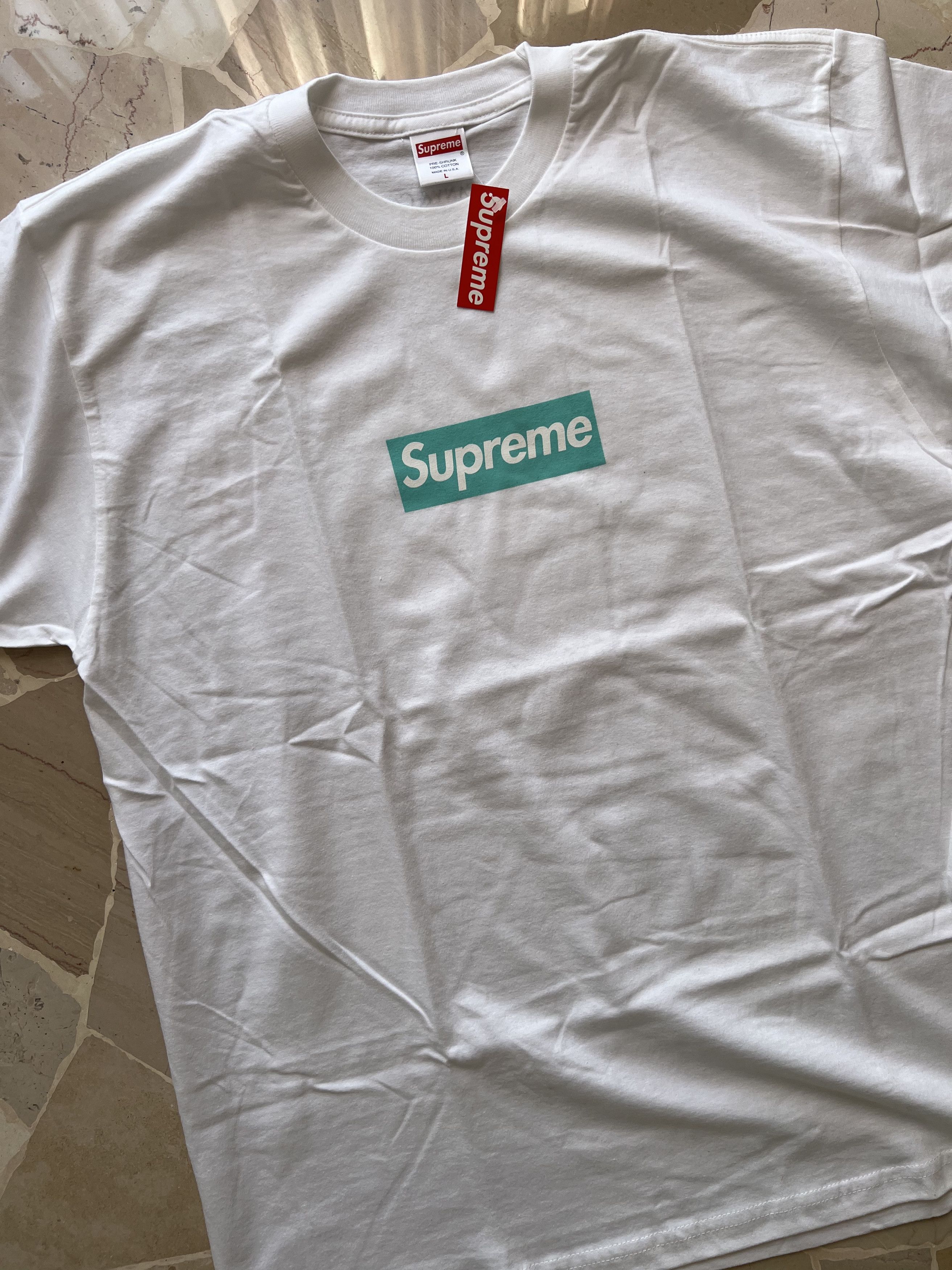 Supreme × Tiffany & Co. Supreme T-shirt con Logo Supreme x Tiffany & Co large Size US L / EU 52-54 / 3 - 8 Thumbnail