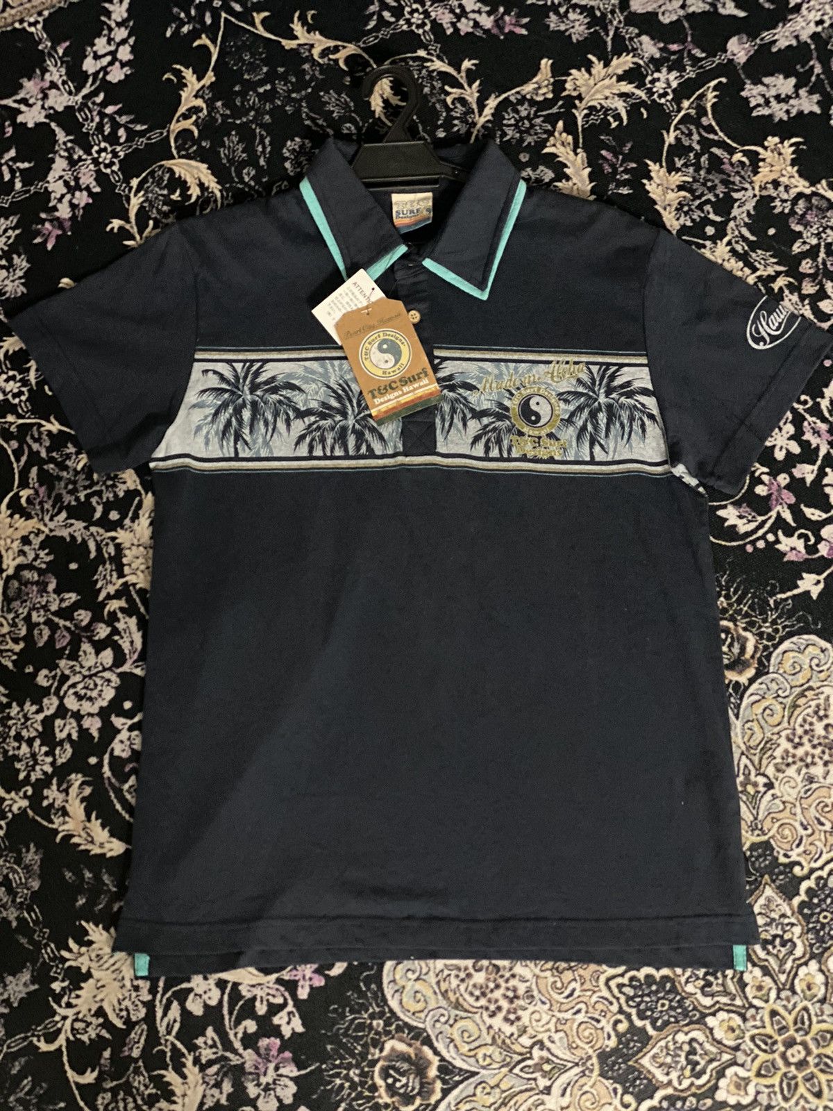 Japanese Brand Vintage Tnc Surf Hawaii Colar Shirt Size US M / EU 48-50 / 2 - 2 Thumbnail