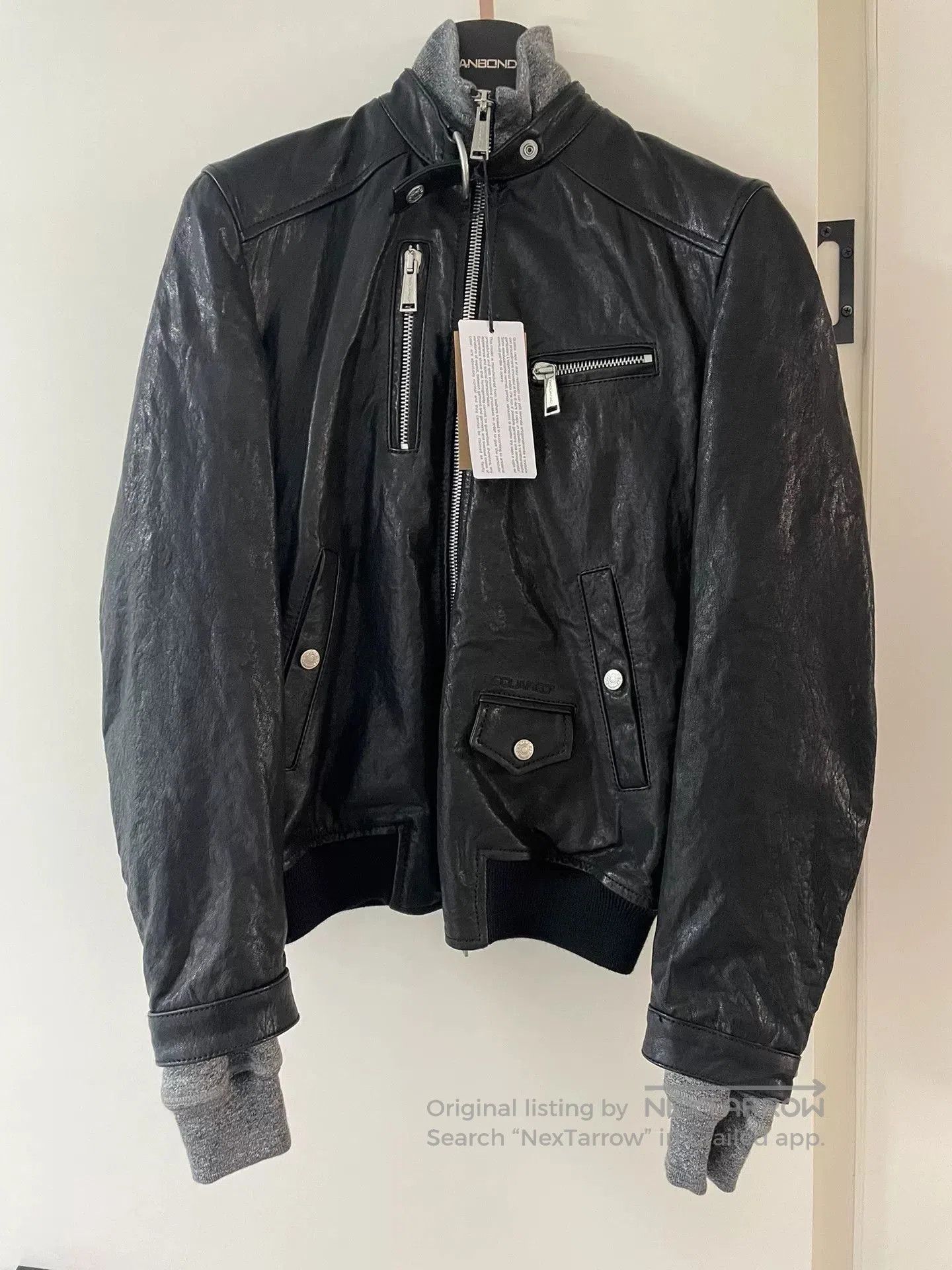 Dsquared2 Leather Jacket.