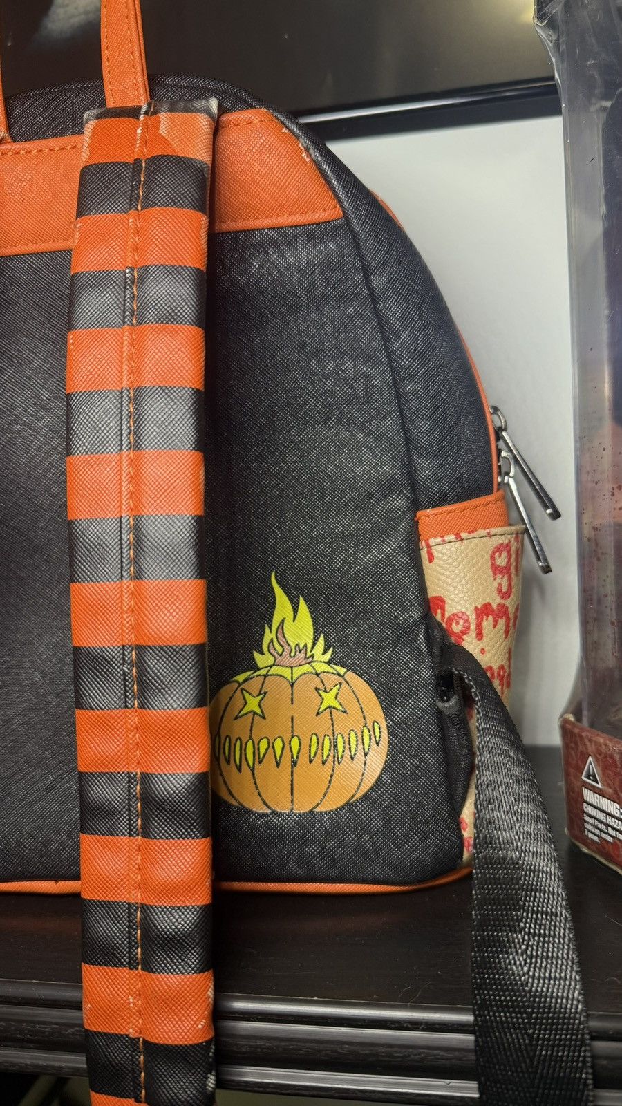 Other Rare Y2K Loungefly Trick ‘R Treat Pumpkin Head Mini Backpack Size ONE SIZE - 4 Thumbnail