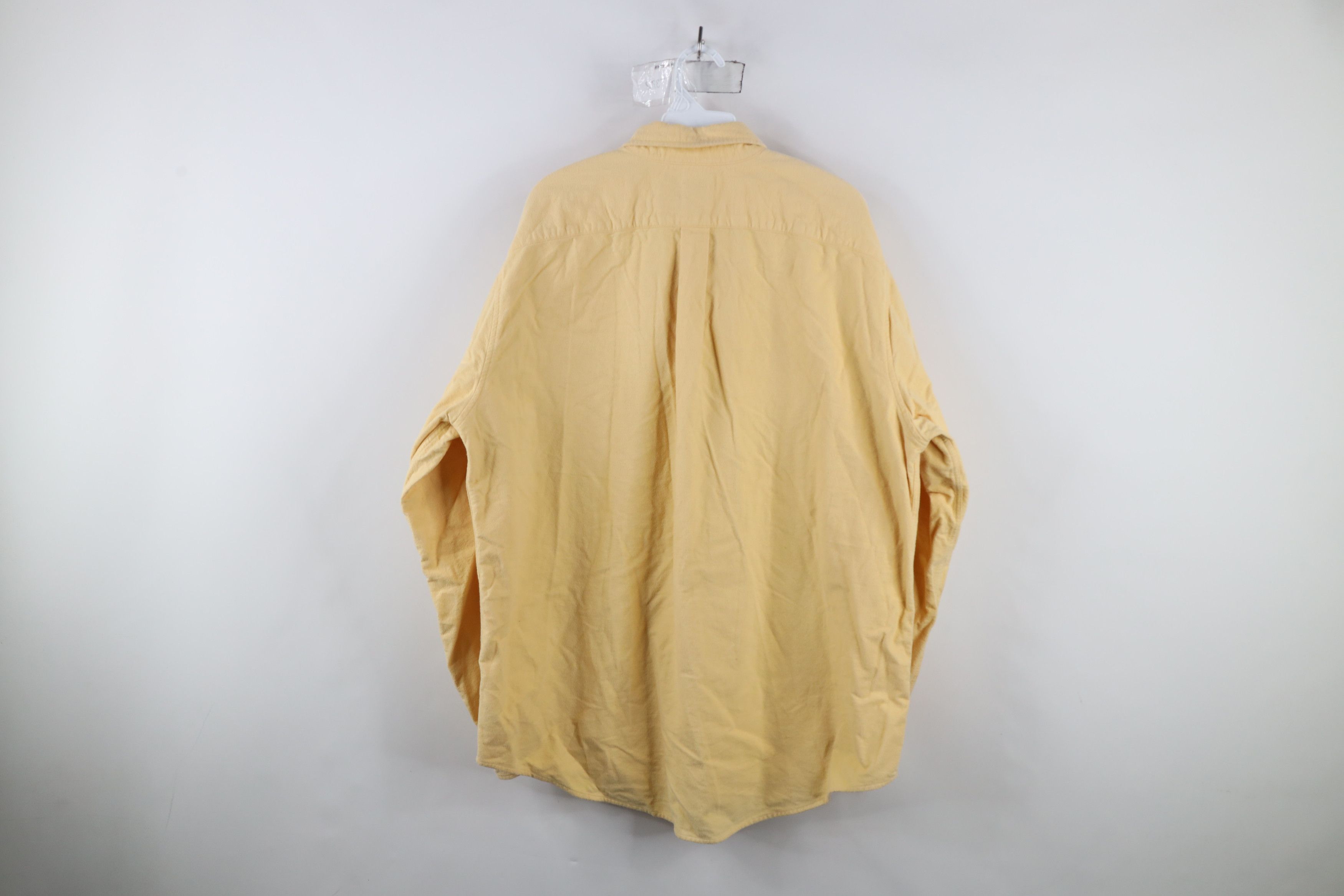 Lands' End × Vintage Vintage Lands End Cloth Collared Button Down Shirt Yellow Size US XL / EU 56 / 4 - 10 Thumbnail