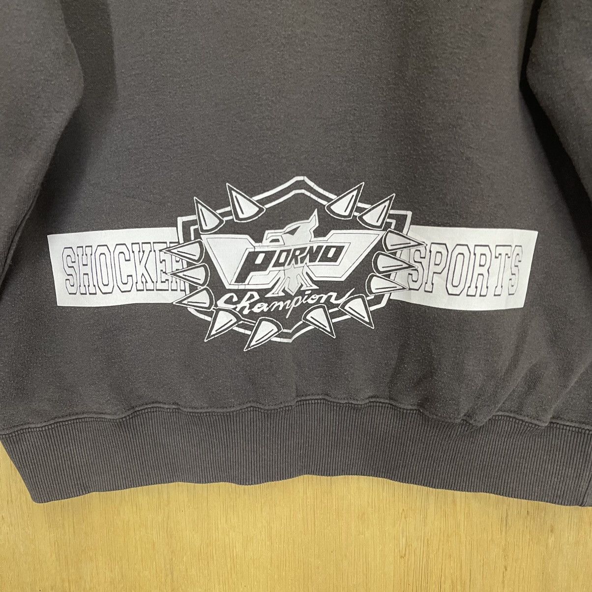 Japanese Brand Porno Invaders Skate Brand Big Logo Pullover Hoodie Size US M / EU 48-50 / 2 - 8 Thumbnail