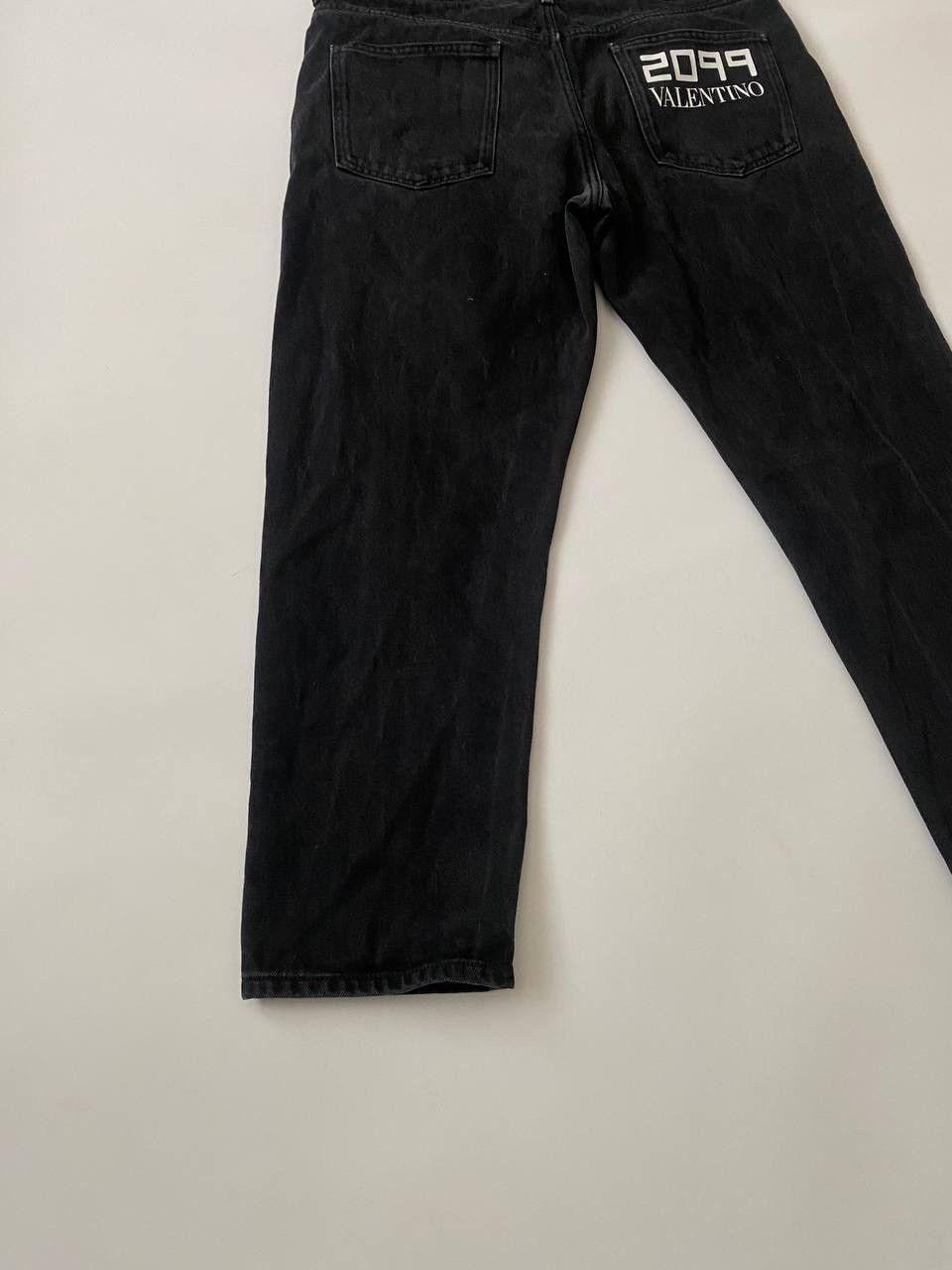Valentino Valentino Garavani 2099 Print Slim Jeans in Black Cotton Size US 34 / EU 50 - 2 Thumbnail