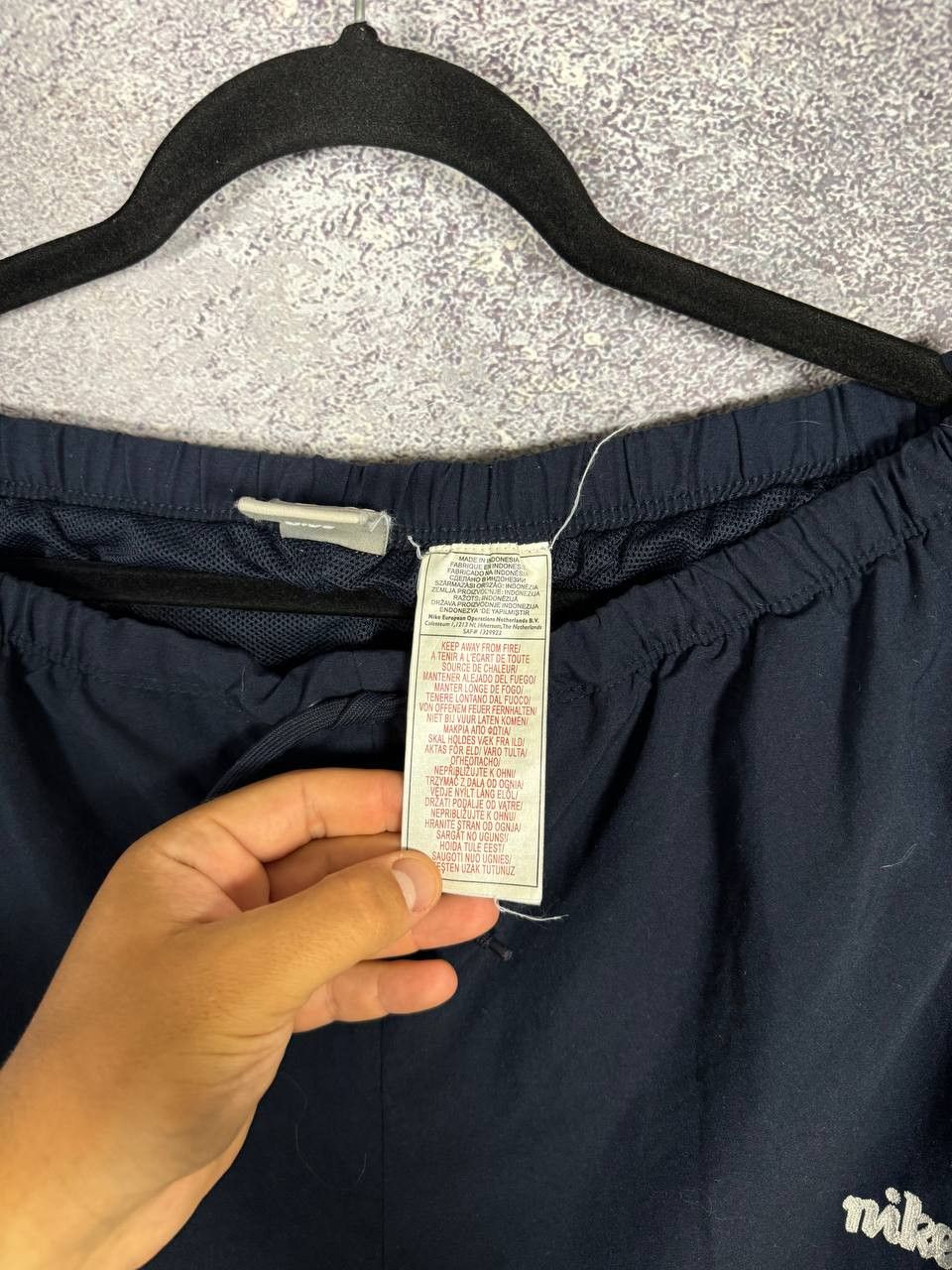 Nike VTG Nike Parachute Sweatpants Blue Pants White Stripes Size US 36 / EU 52 - 7 Thumbnail
