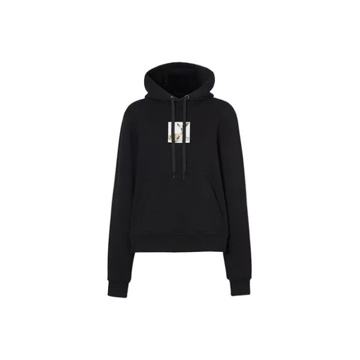 Burberry Burberry Black Deer Print Hoodie for Women 0079 Size S / US 4 / IT 40 - 1 Thumbnail