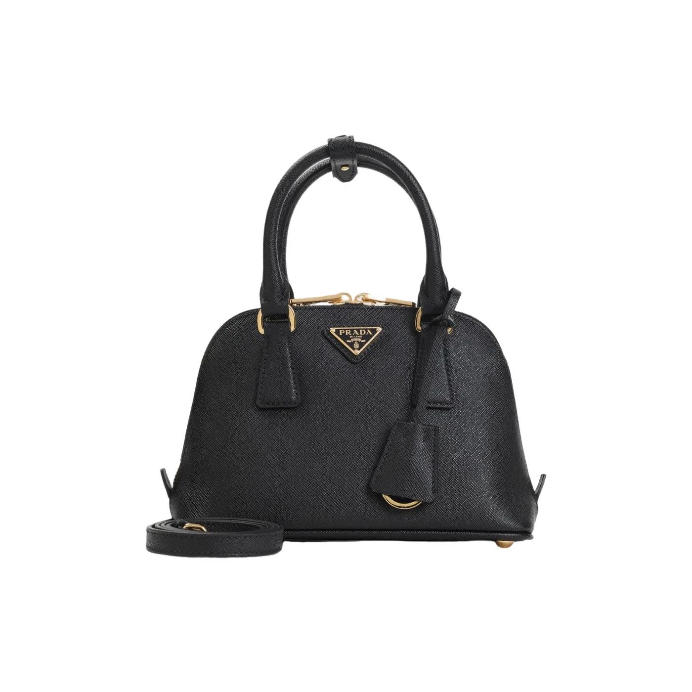 Prada PRADA Black Saffiano Leather Top Handle Bag New & Authentic Size ONE SIZE - 1 Thumbnail
