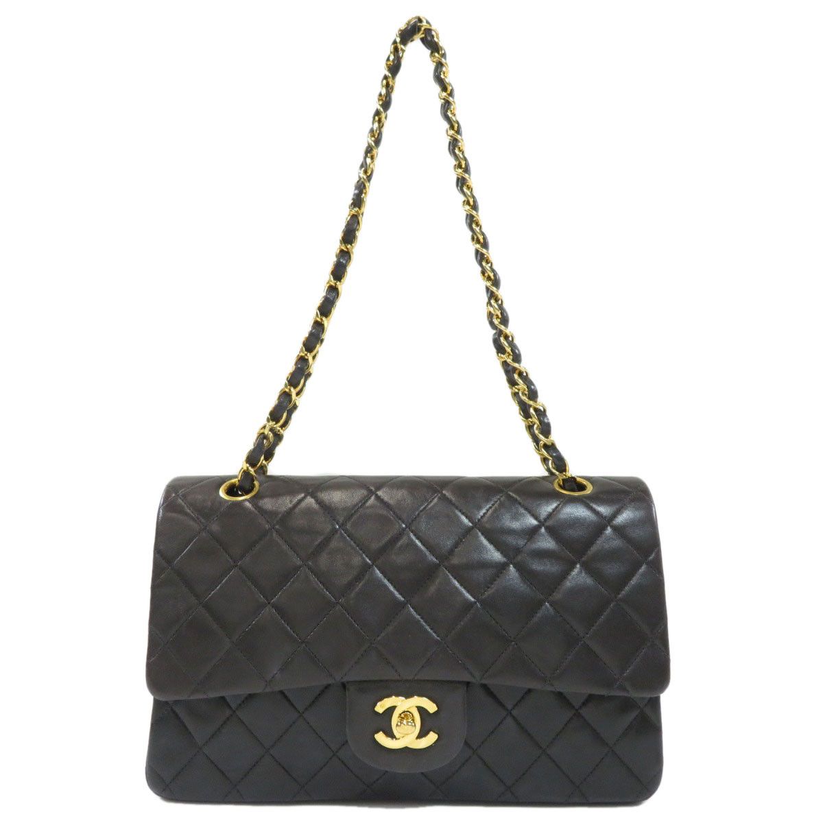 Chanel Chain Shoulder Bag Matelasse Gold Hardware Calf