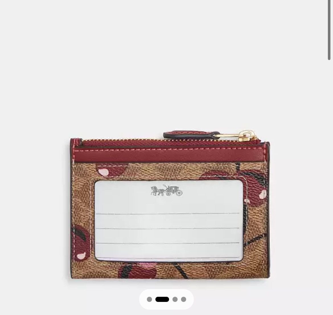 Coach Coach Id Case With Cherry Print Size ONE SIZE - 2 Thumbnail