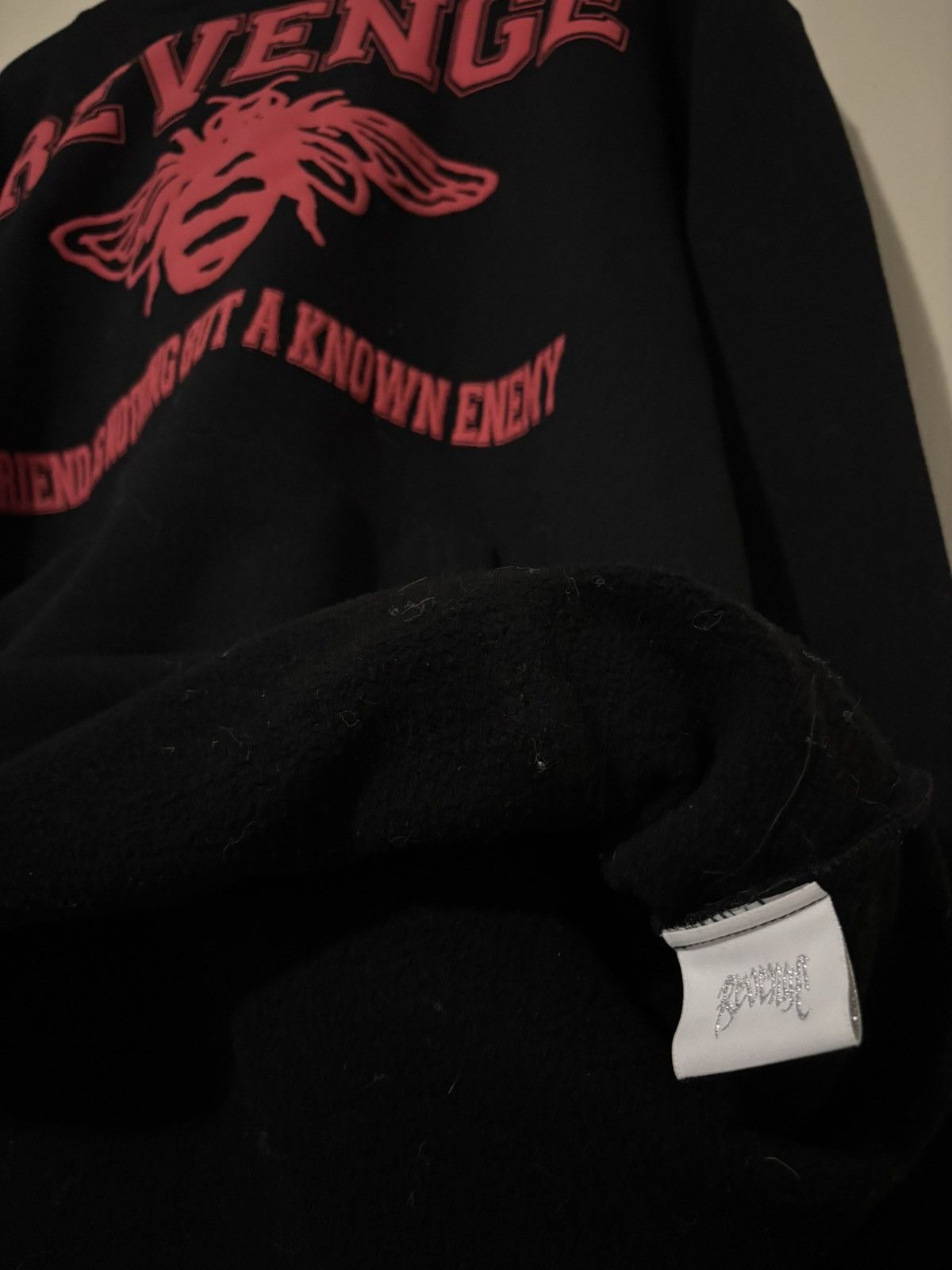 Revenge FRIEND HOODIE BLACK REVENGE Size US L / EU 52-54 / 3 - 3 Thumbnail