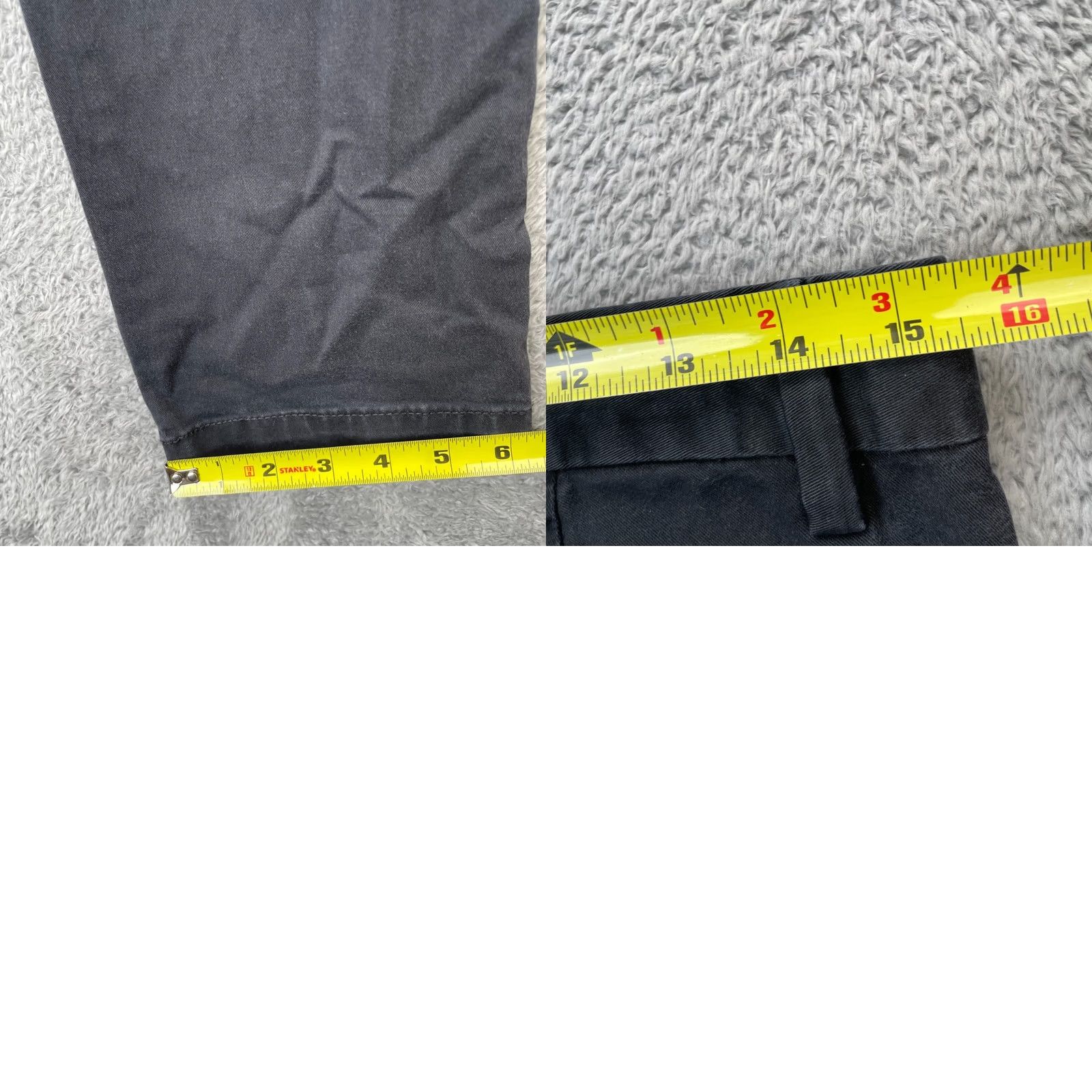 Gap Gap Khakis Pants Mens 30x30 Black Slim Fit Stretch Cotton Straight Leg Casual Size US 30 / EU 46 - 8 Thumbnail