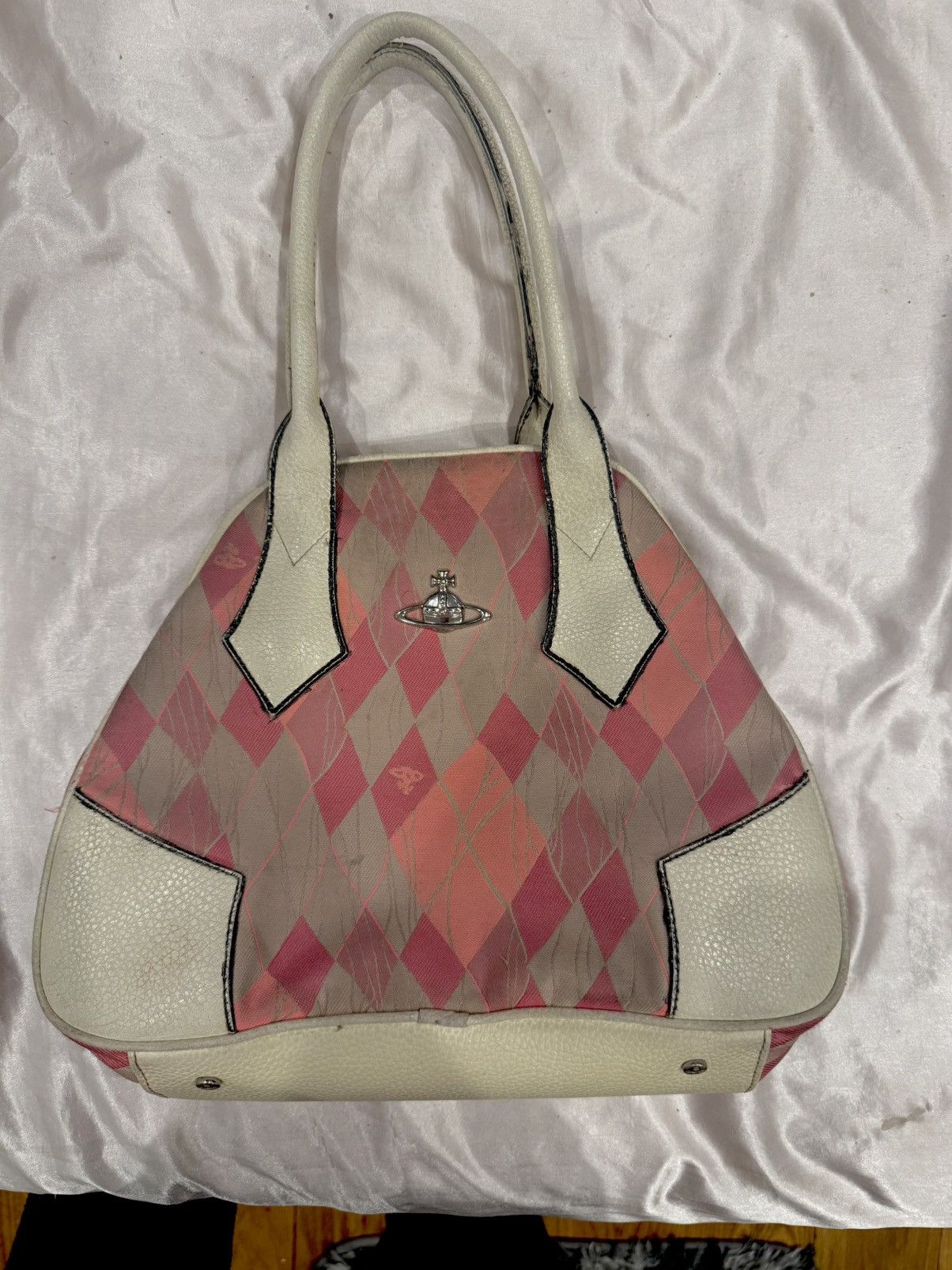 Vivienne Westwood Vivienne Westwood Women's Leather Pink Bowling Bag Size ONE SIZE - 1 Thumbnail