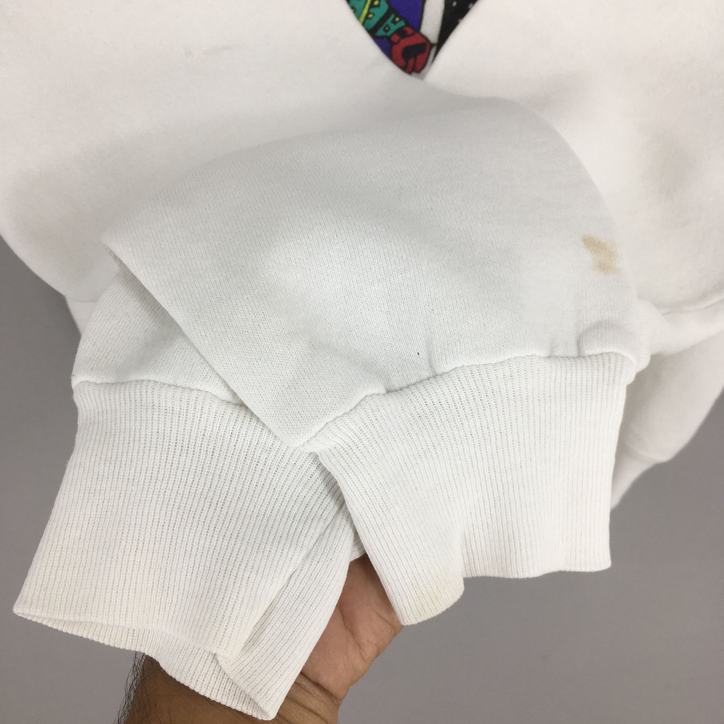 Vintage 90s Ski Timberline Lodge White Sweatshirt Large