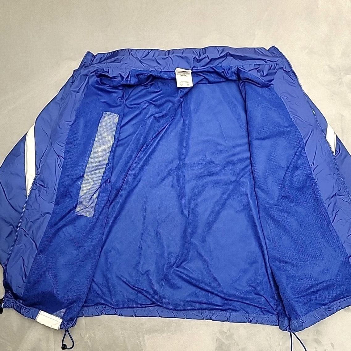 Adidas VINTAGE Adidas Jacket Mens XL Blue White Windbreaker Full Zip Track Y2K Retro Size US XL / EU 56 / 4 - 6 Thumbnail