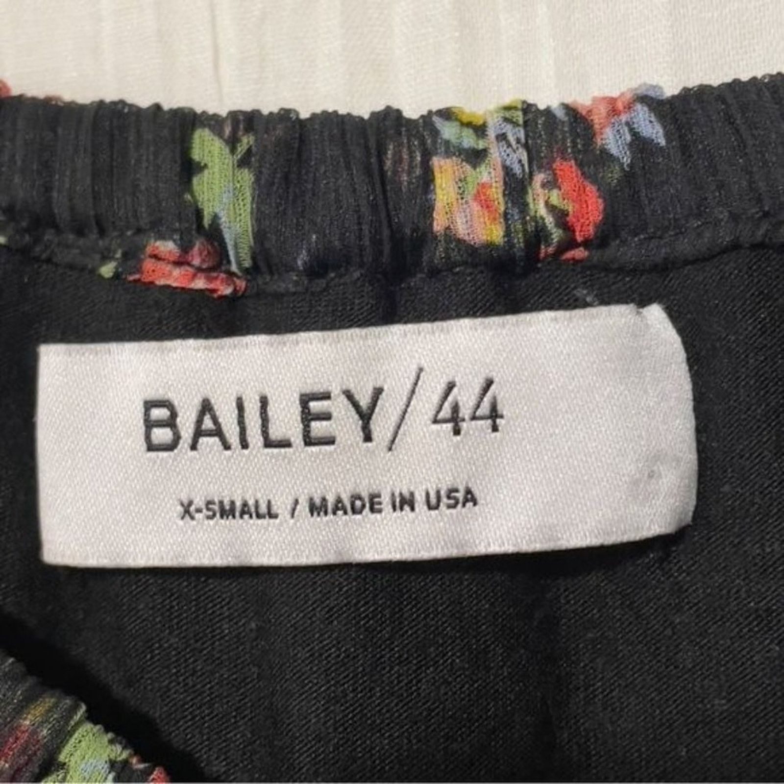 Bailey 44 Bailey 44 Womens Off Shoulder Black Floral Blouse XS Size XS / US 0-2 / IT 36-38 - 5 Thumbnail