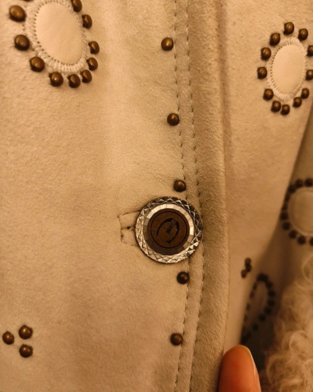 Roberto Cavalli SHEEP FUR SHEARLING LEATHER COAT Size L / US 10 / IT 46 - 4 Thumbnail