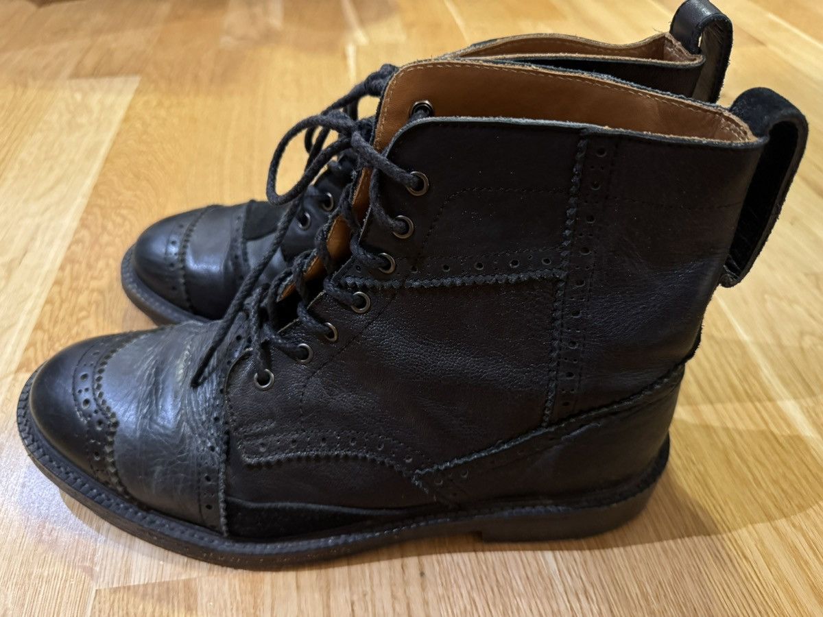 Junya Watanabe Junya Watanabe patchwork black leather boots Size US 10 / EU 43 - 1 Thumbnail