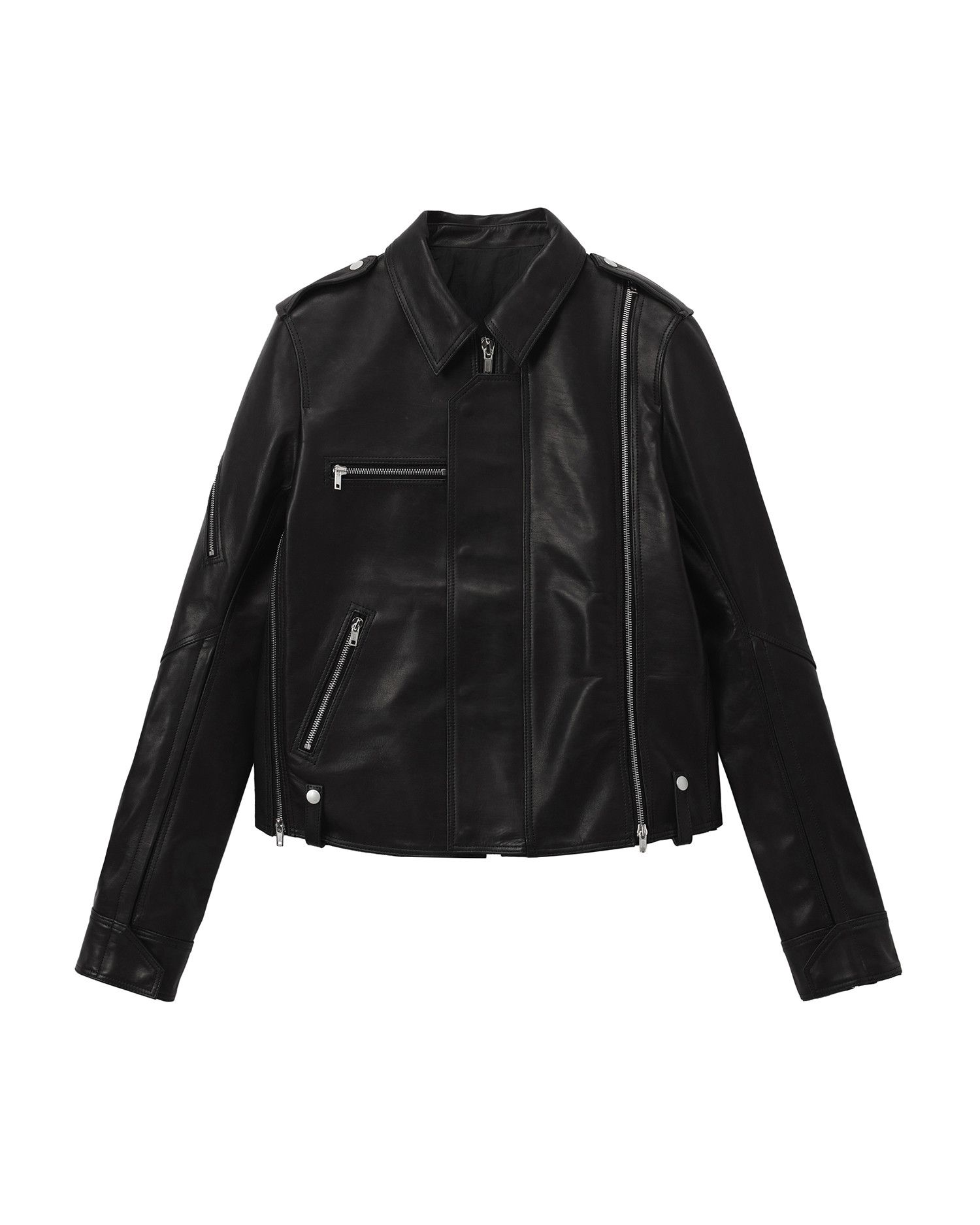 Rick Owens Geoneck Leather Jacket | Grailed