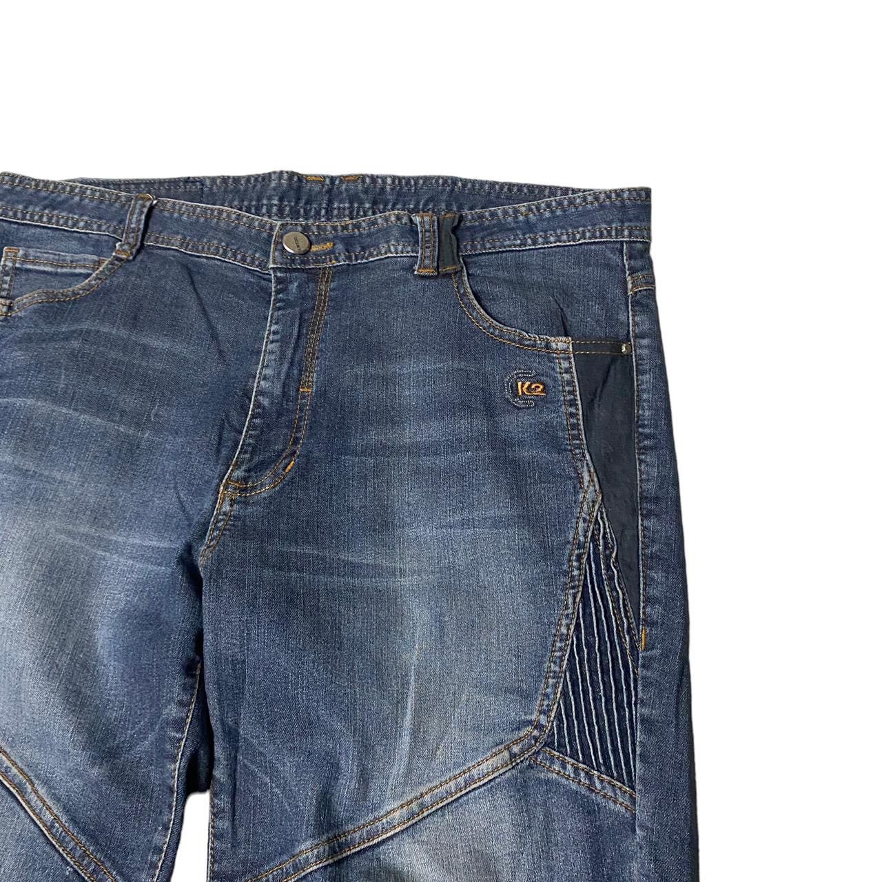 If Six Was Nine K2 Japanese Flared Embroided Straight Cut Jeans Size US 32 / EU 48 - 11 Thumbnail