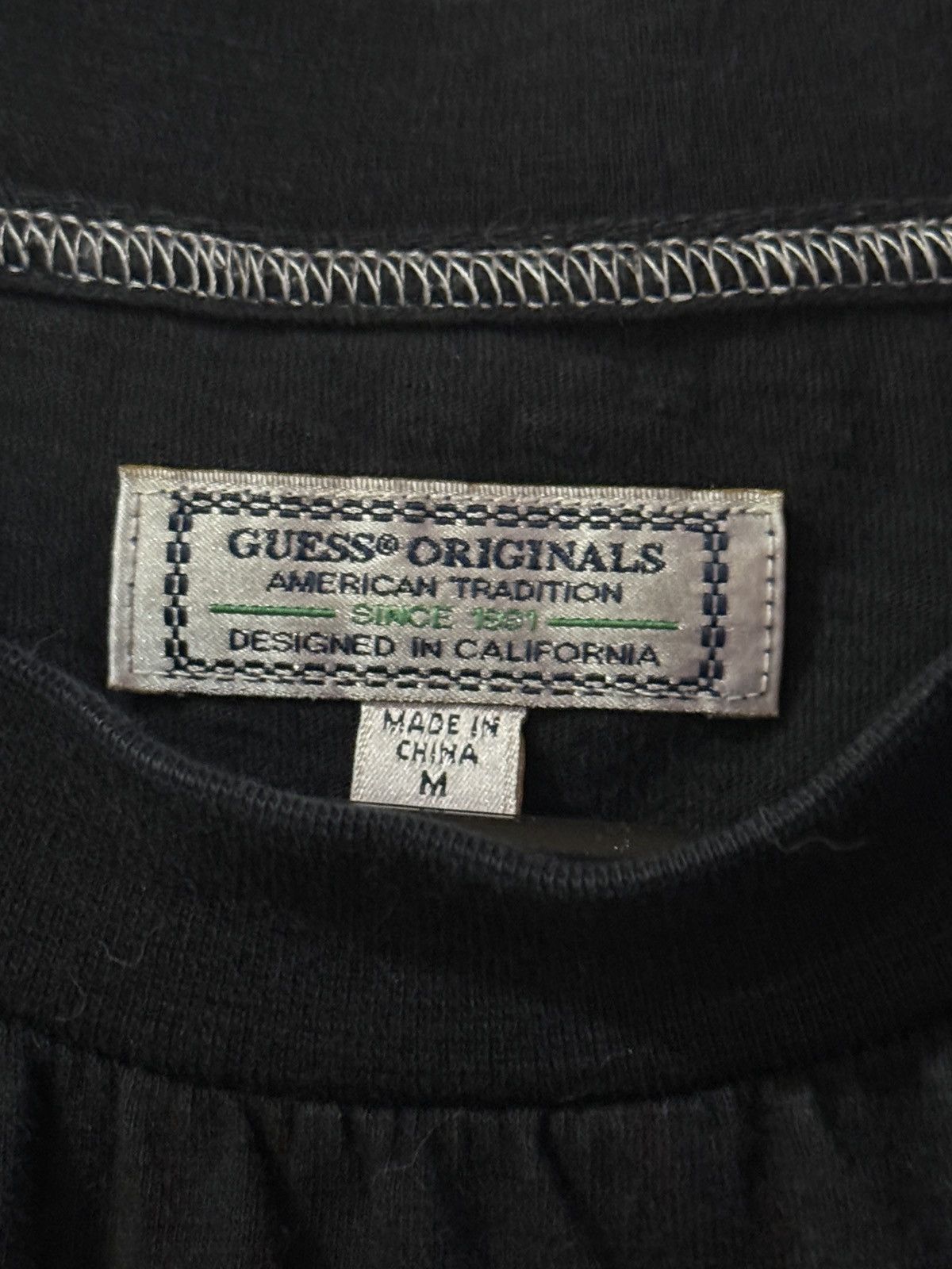 Guess Guess Vintage Black Tee Shirt Size US M / EU 48-50 / 2 - 3 Thumbnail