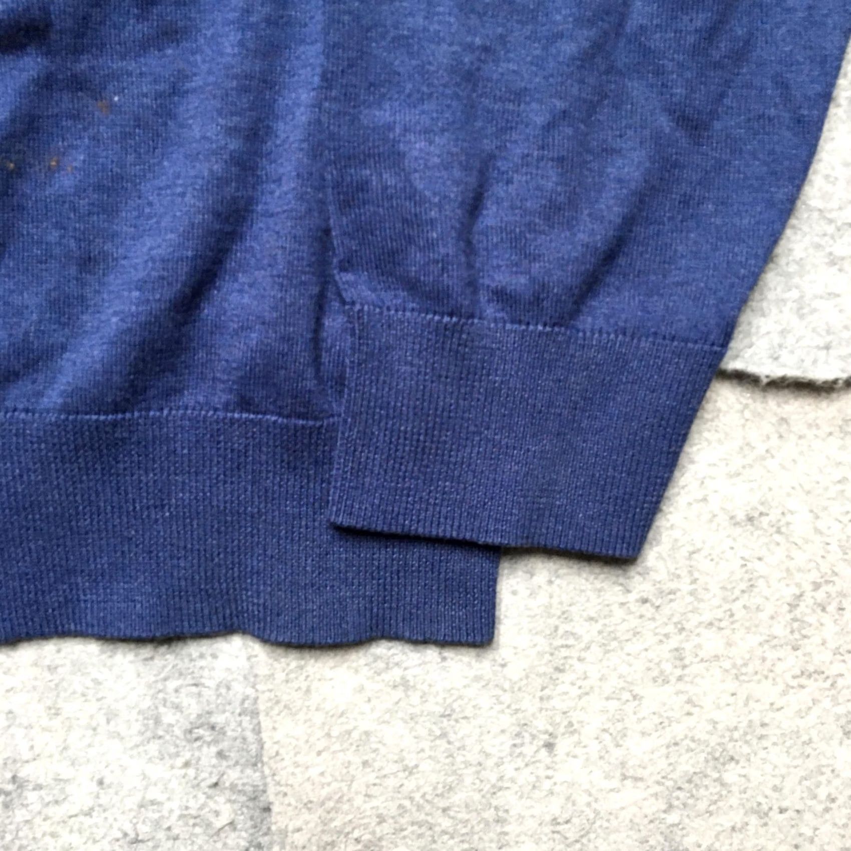 Brooks Brothers Brooks Brothers Sweater Mens Large Blue Long Sleeve Polo Knit Italian Yarn Sweater Polo Collar Mens L Blue Knit Pullover Ribbed Cuff/Hem Solid - Size US L / EU 52-54 / 3 - 2 Thumbnail