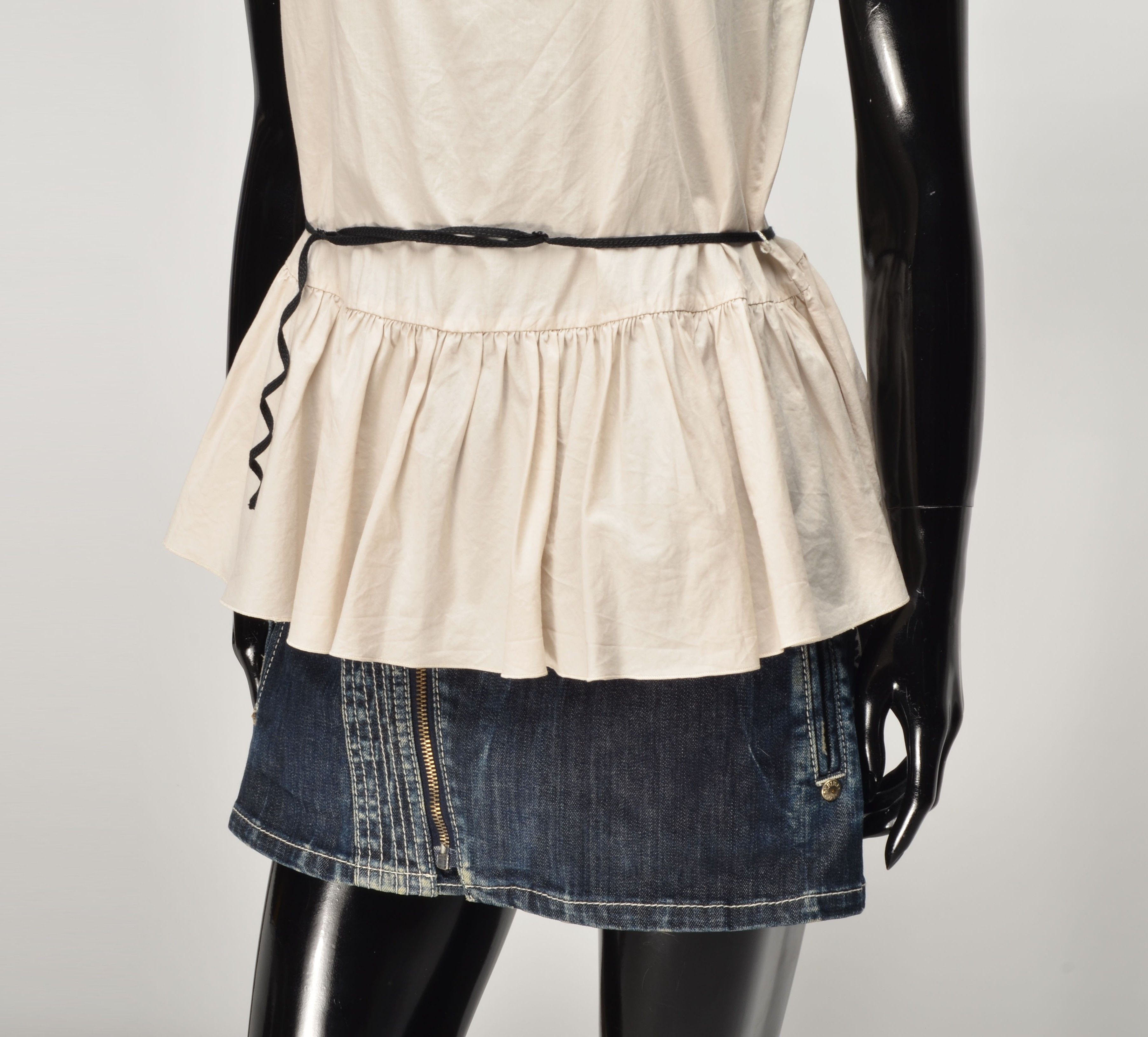 Other Susanne Bommer Coquette Babydoll Light Gray Top Size XXS / US 00 / IT 34 - 3 Thumbnail