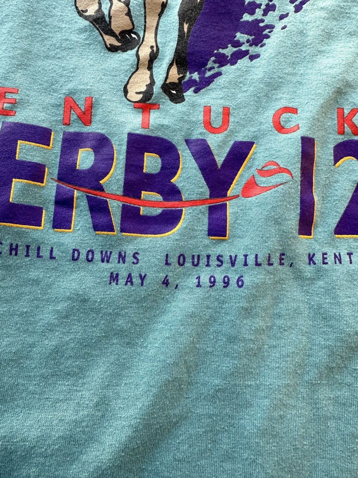 Jerzees × Vintage Vintage Kentucky Derby Tee Shirt 97’ Jerzees Made In USA Size US M / EU 48-50 / 2 - 3 Thumbnail