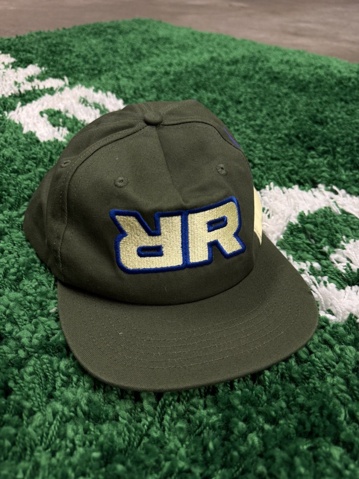 Brockhampton RARE Brockhampton Roadrunner Flame Forest Green Paint Hat Size ONE SIZE - 2 Thumbnail