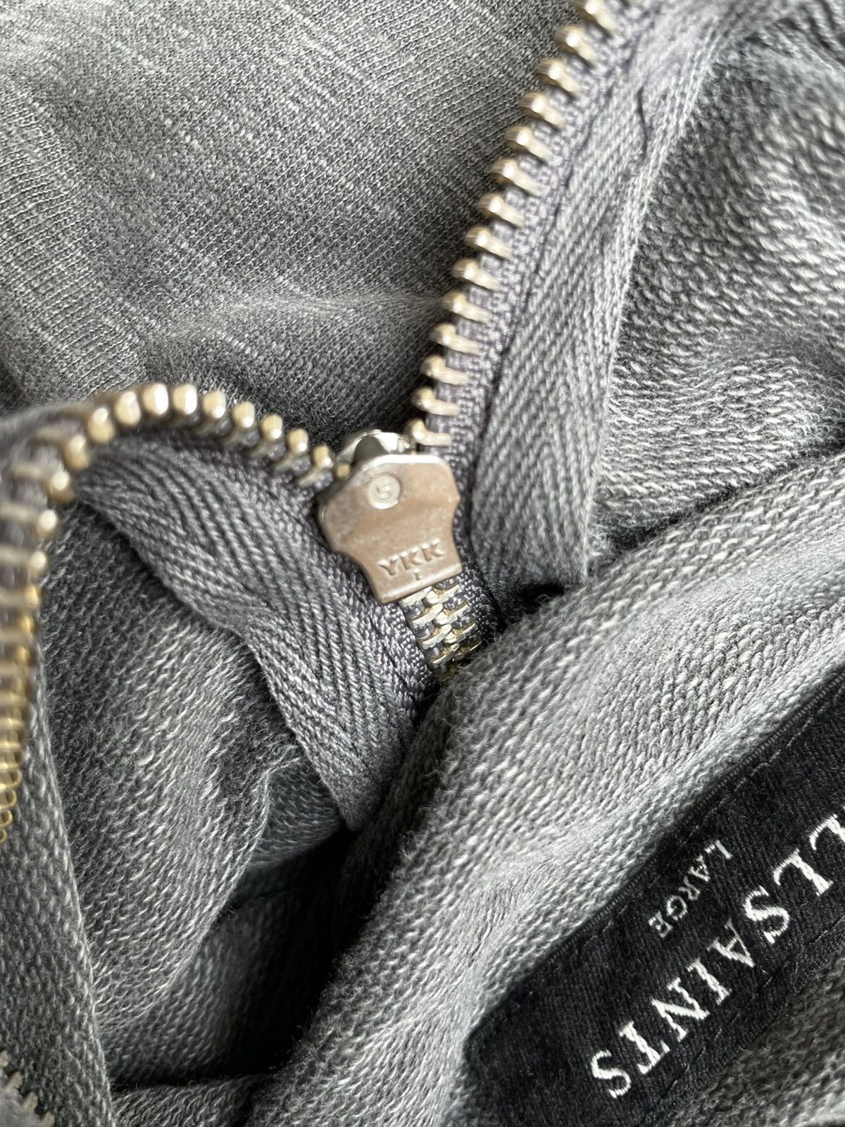 Allsaints 2000s Allsaints - Vkei Washed Black Zip-up Hoodie Size US L / EU 52-54 / 3 - 11 Thumbnail