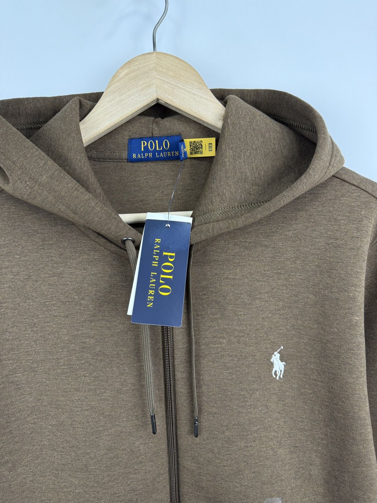 Polo Ralph Lauren 🇺🇸 NWT❗️Polo Ralph Lauren Double Knit Full Zip Hoodie Brown Size US M / EU 48-50 / 2 - 9 Thumbnail